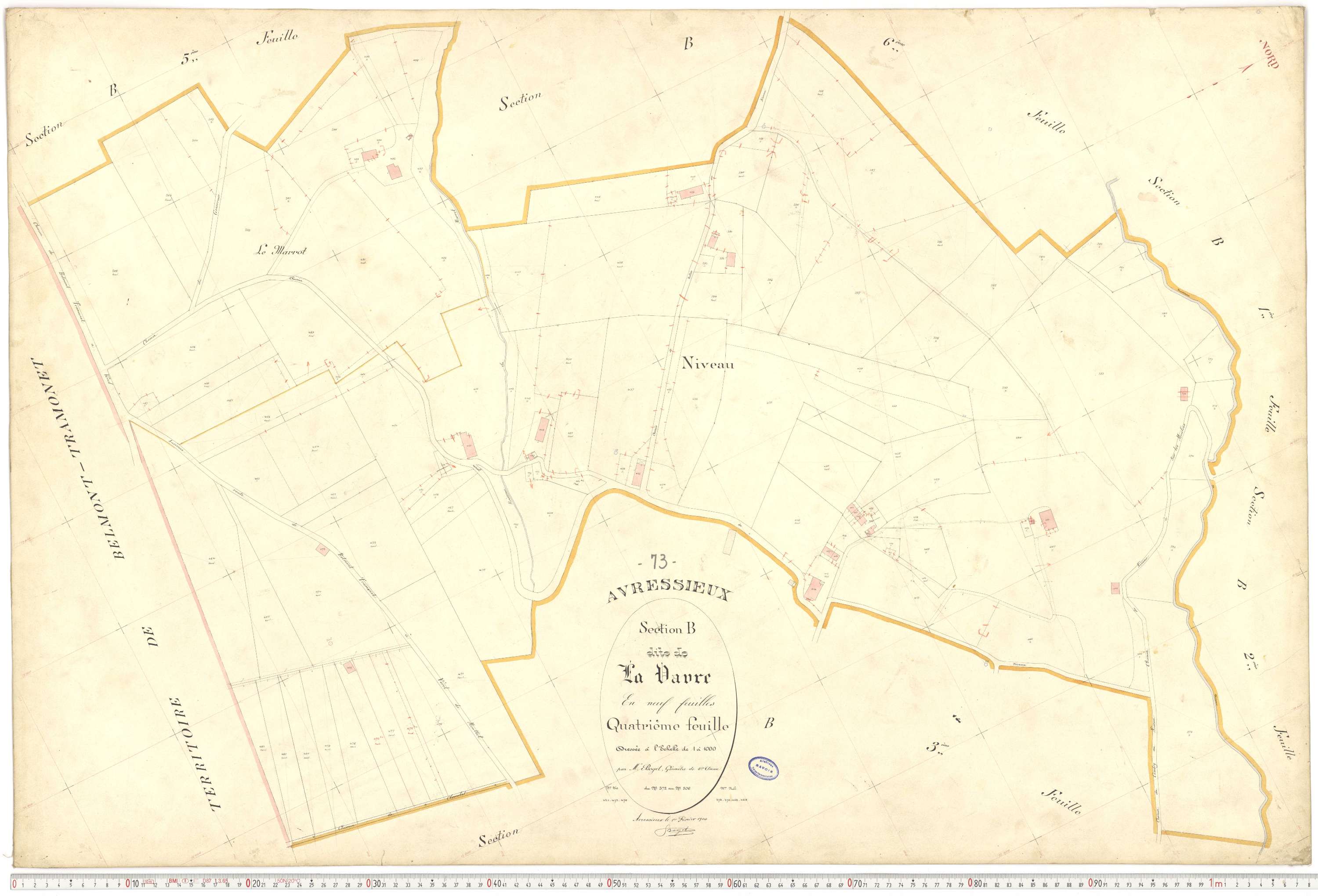Avressieux - Plans cadastraux du premier cadastre français.
