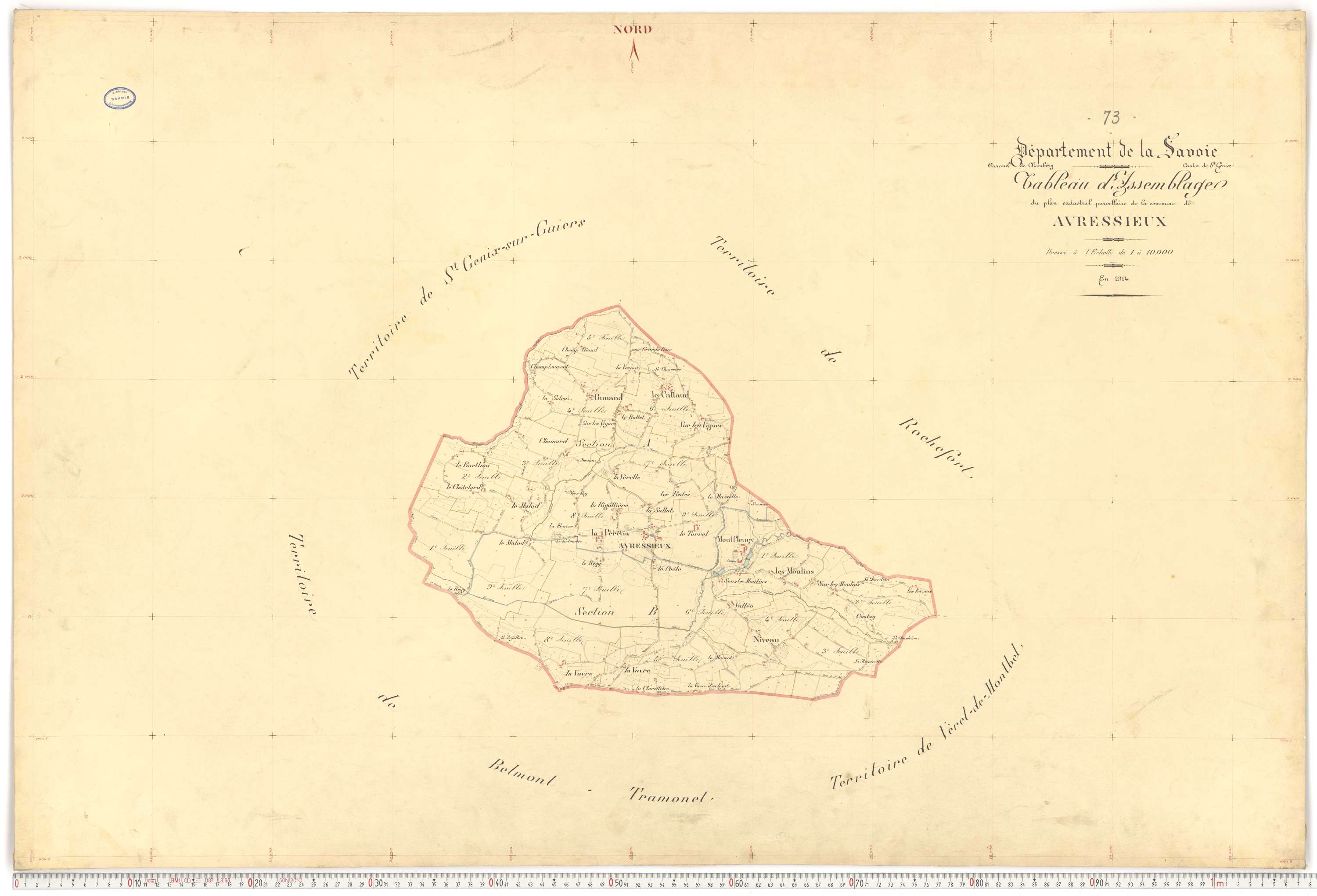 Avressieux - Plans cadastraux du premier cadastre français.