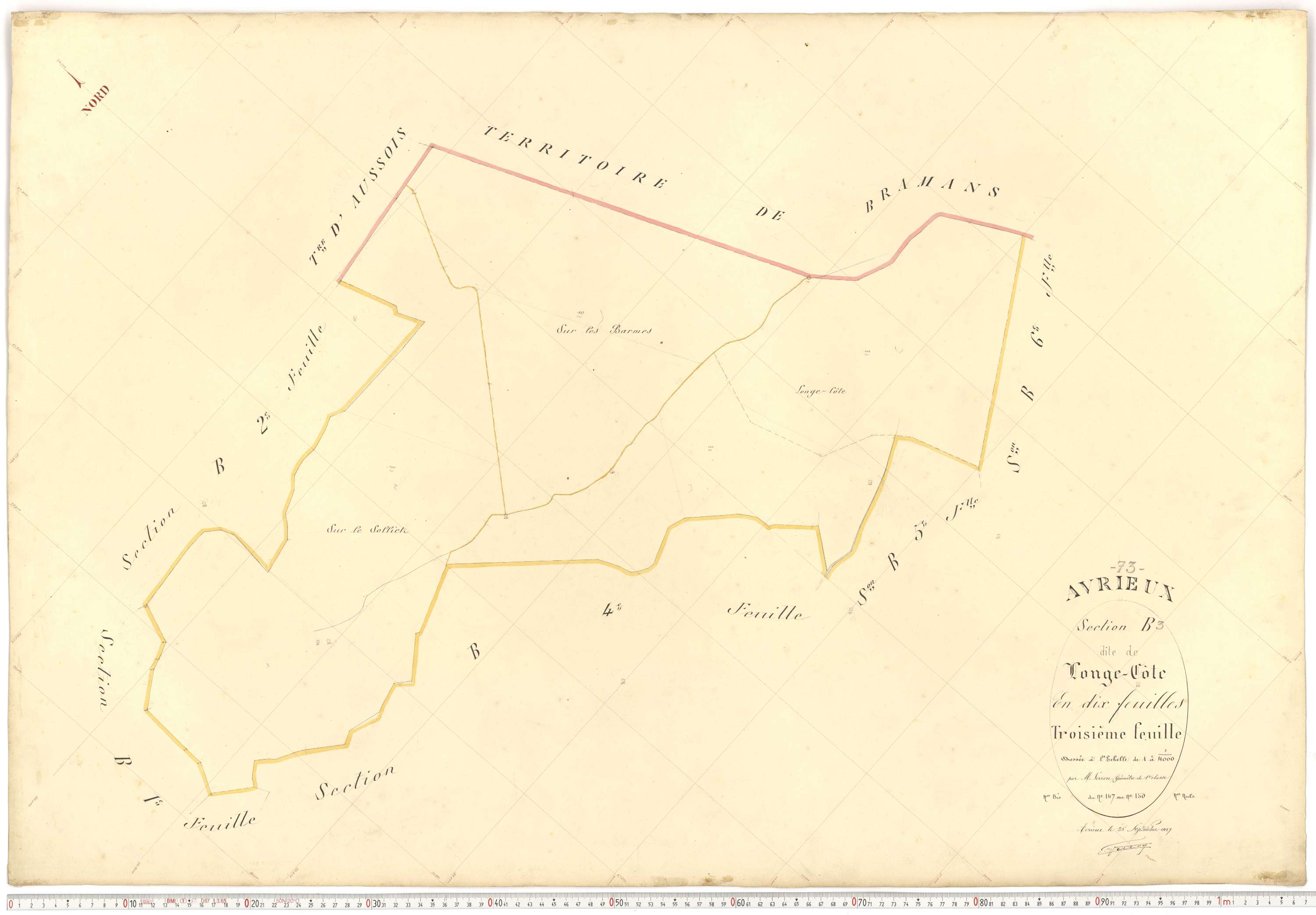 Avrieux - Plans cadastraux du premier cadastre français.