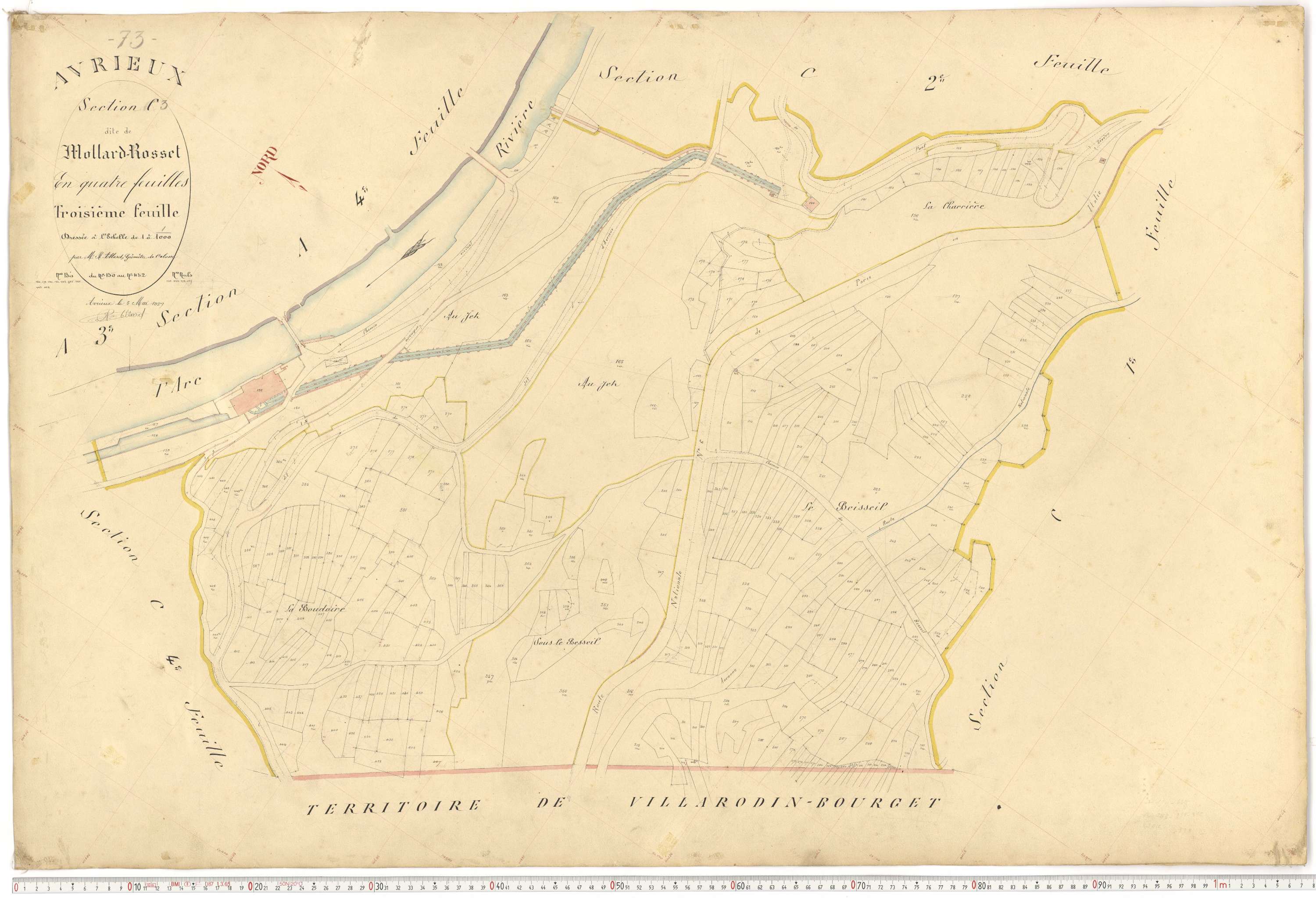 Avrieux - Plans cadastraux du premier cadastre français.