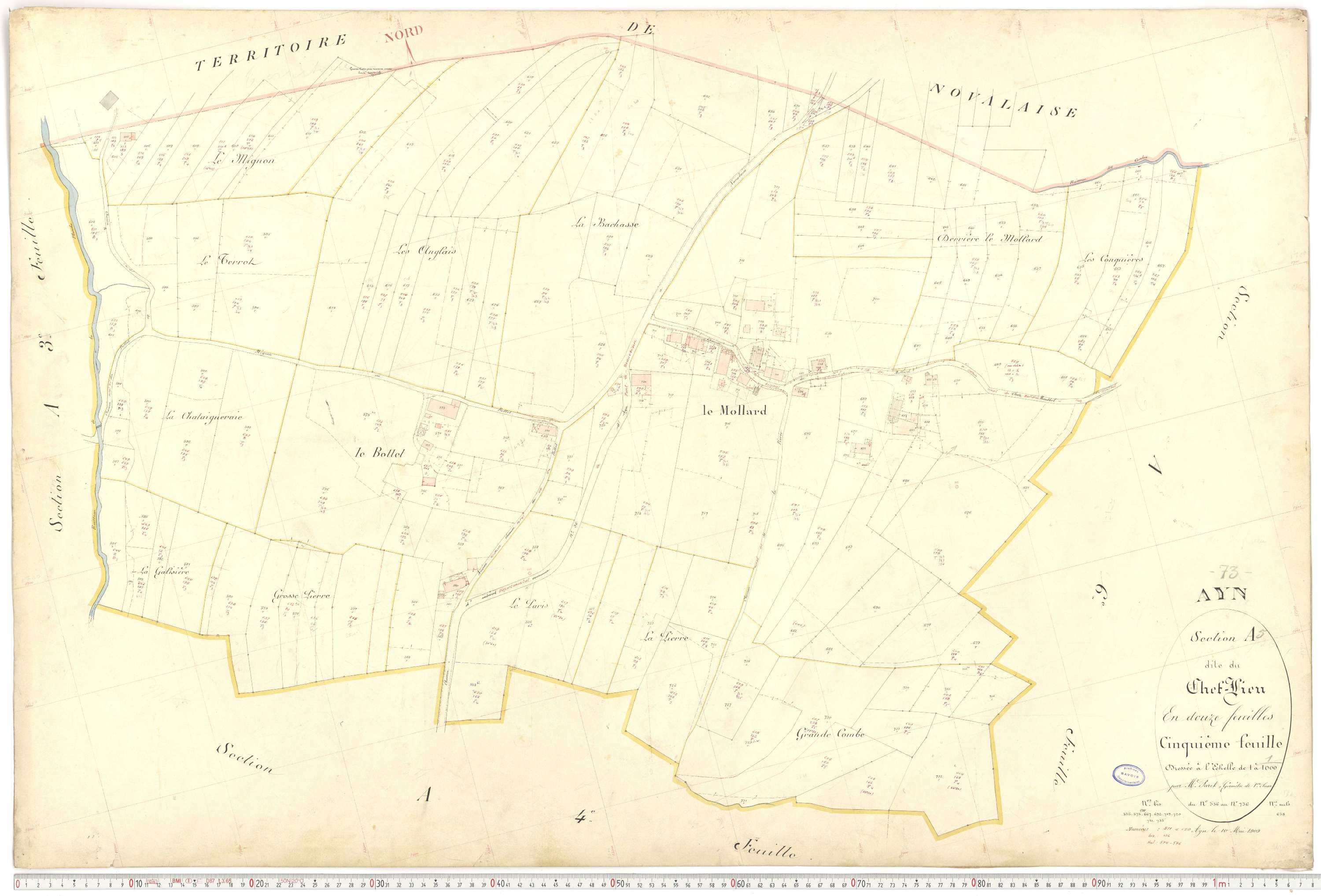 Ayn - Plans cadastraux du premier cadastre français.