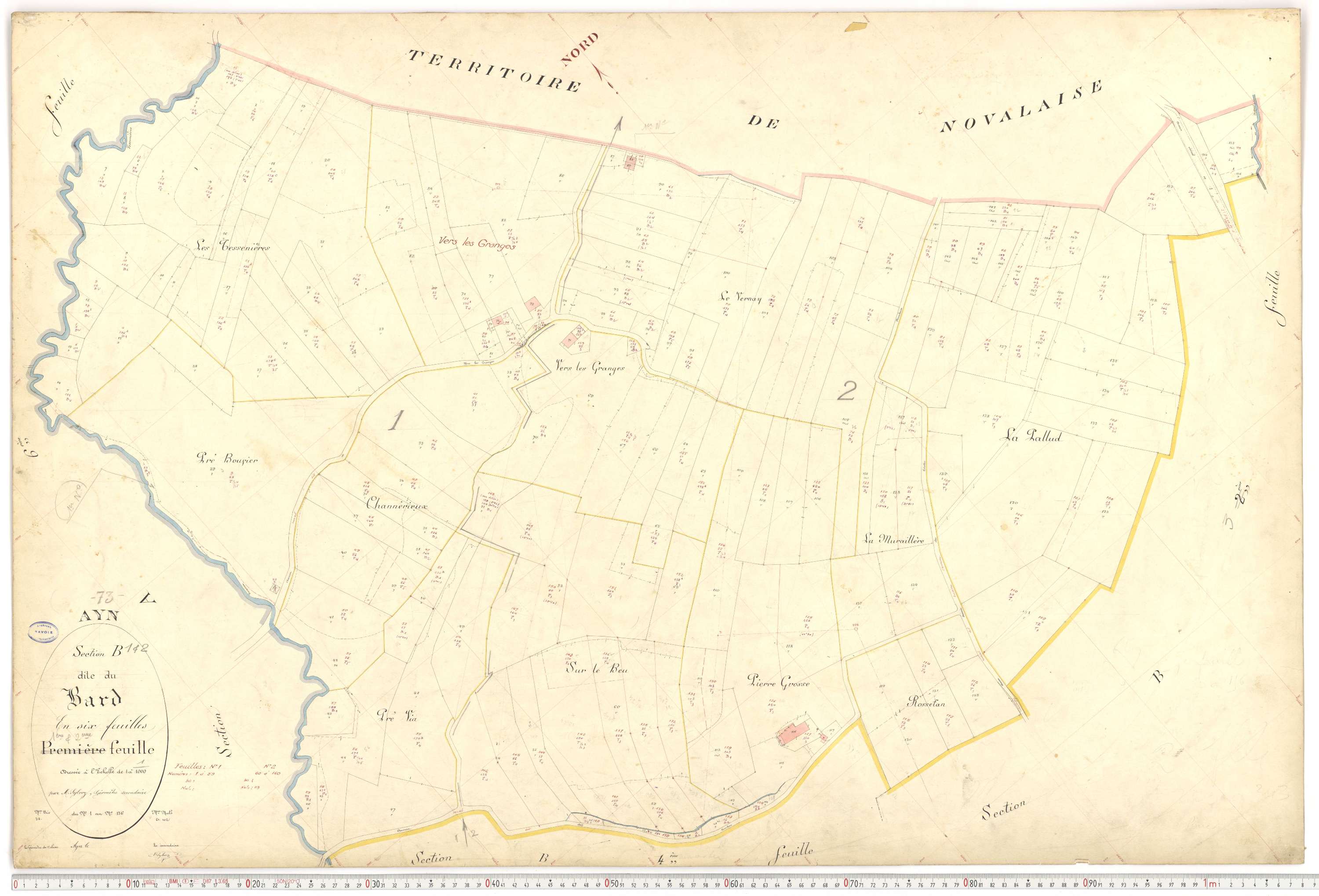 Ayn - Plans cadastraux du premier cadastre français.