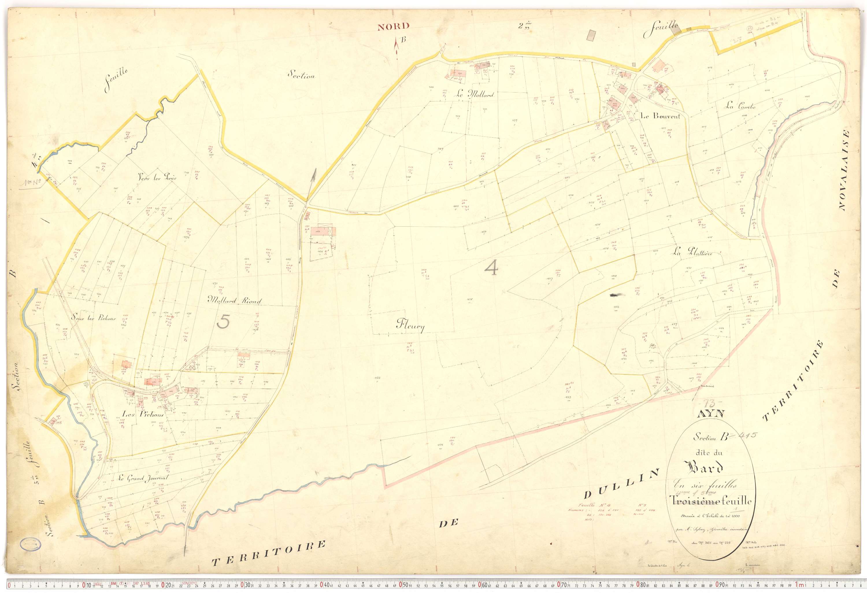 Ayn - Plans cadastraux du premier cadastre français.
