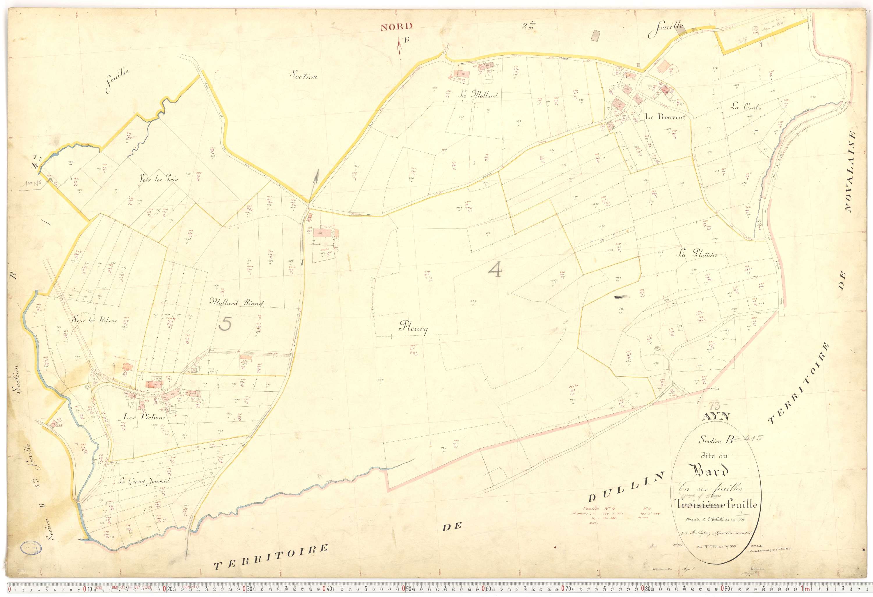Ayn - Plans cadastraux du premier cadastre français.