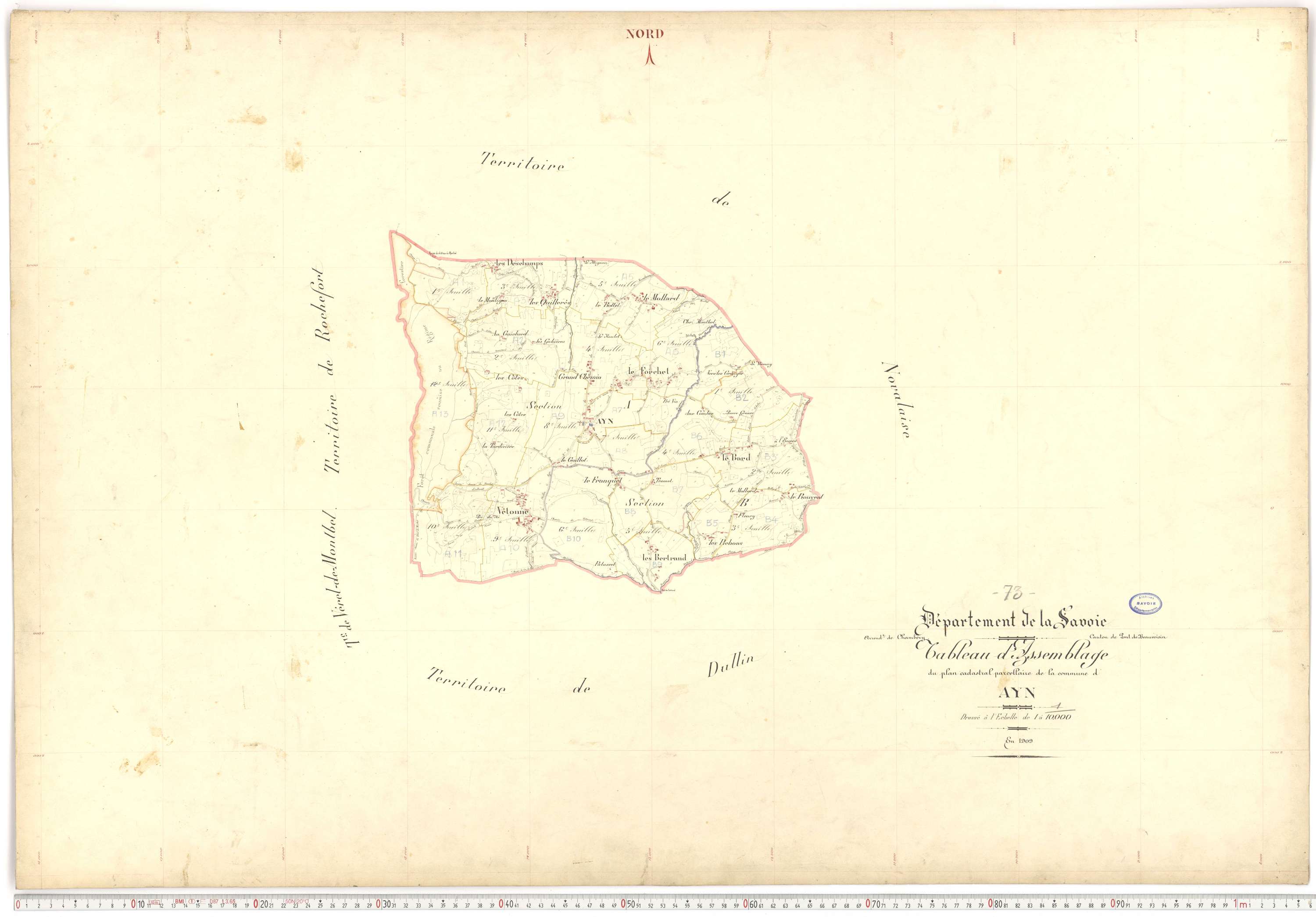 Ayn - Plans cadastraux du premier cadastre français.