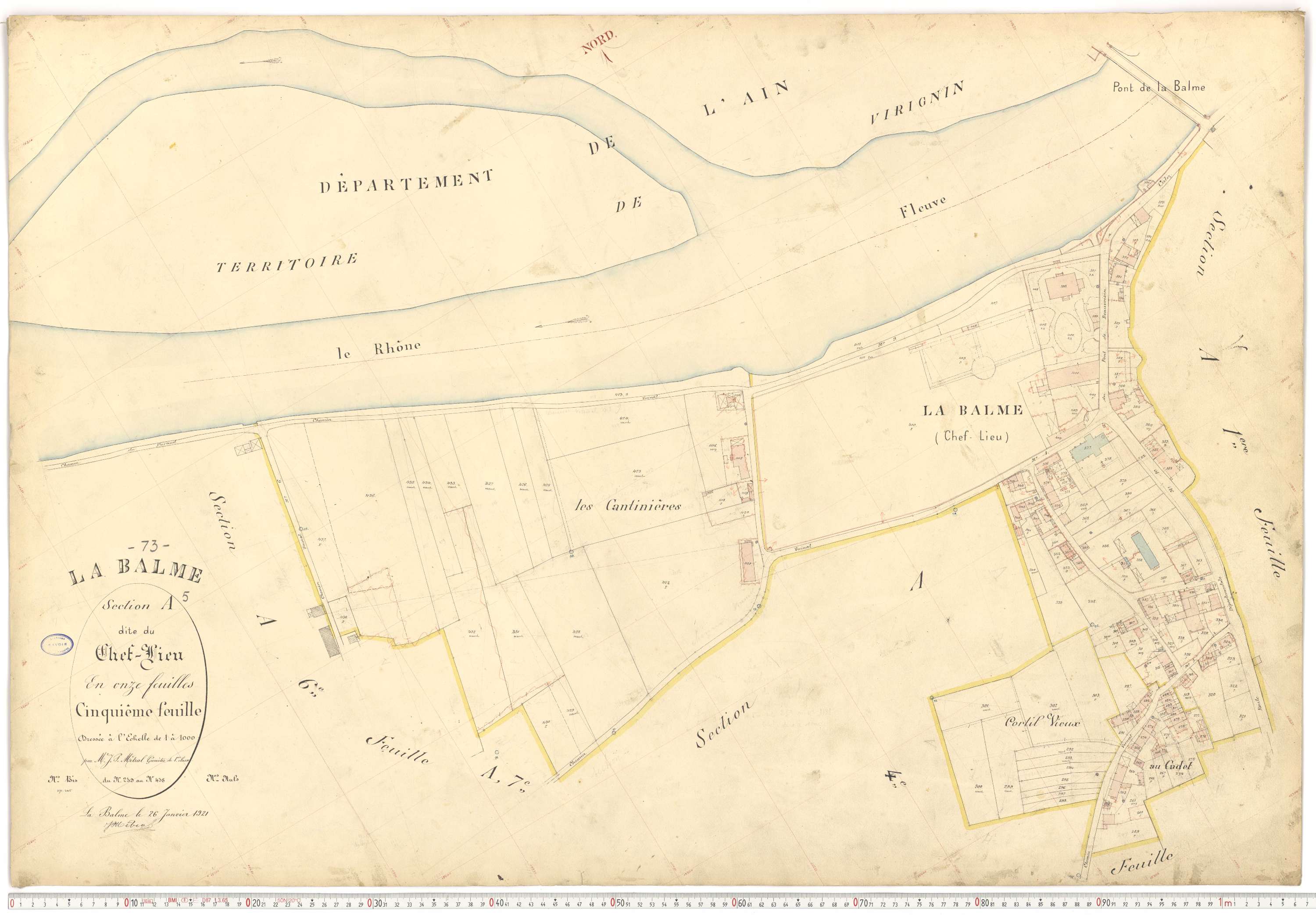 La Balme - Plans cadastraux du premier cadastre français.