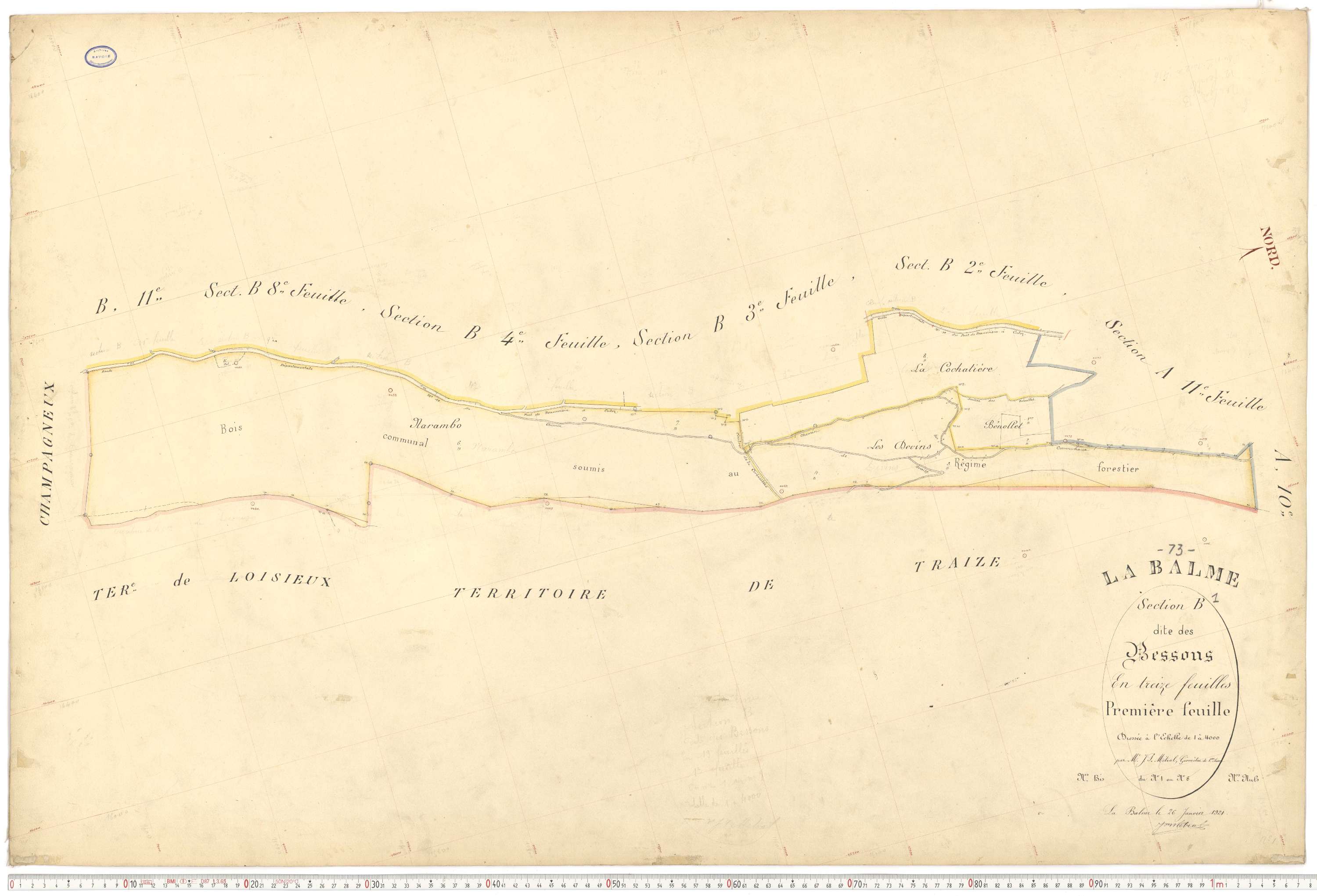 La Balme - Plans cadastraux du premier cadastre français.