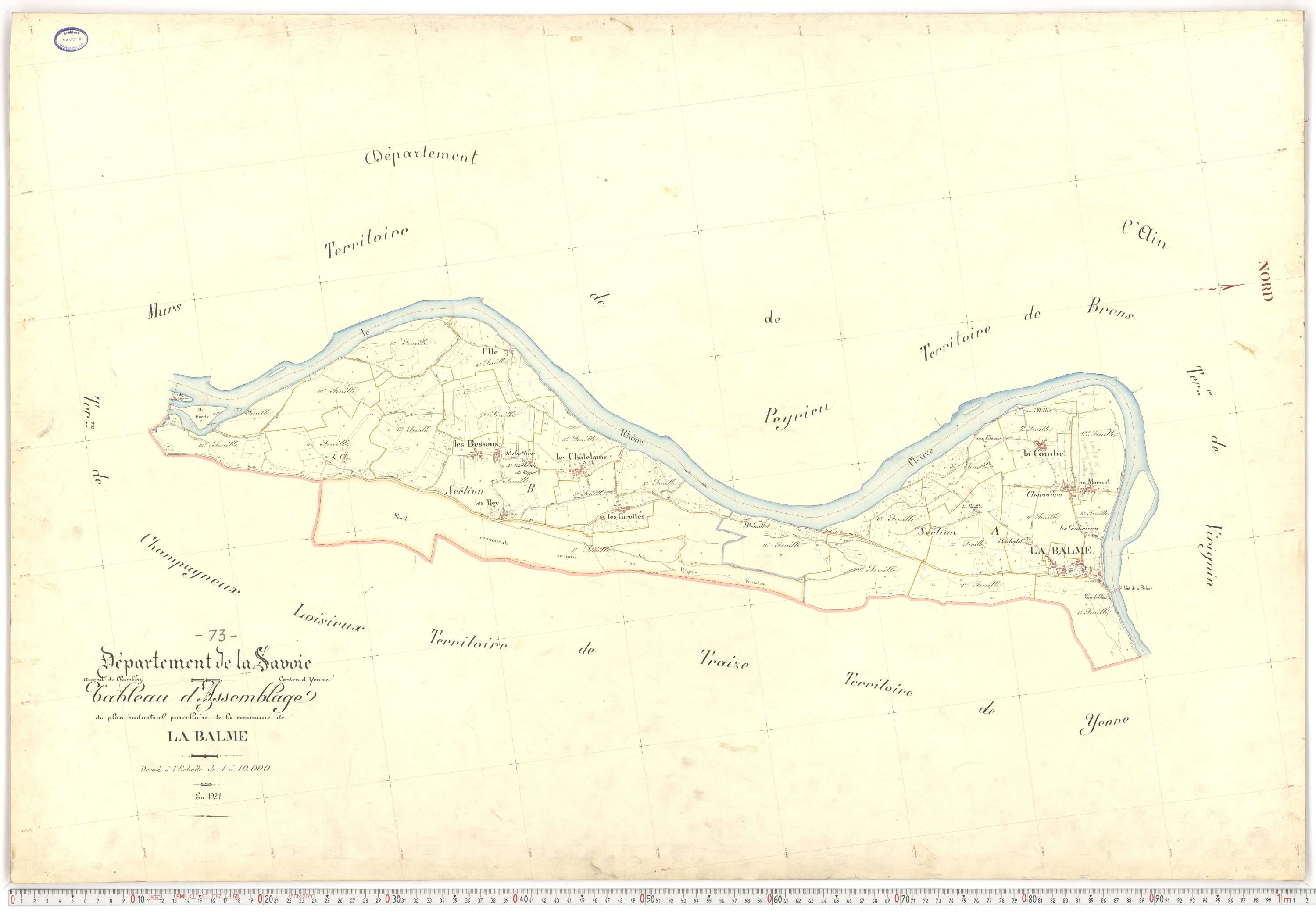 La Balme - Plans cadastraux du premier cadastre français.