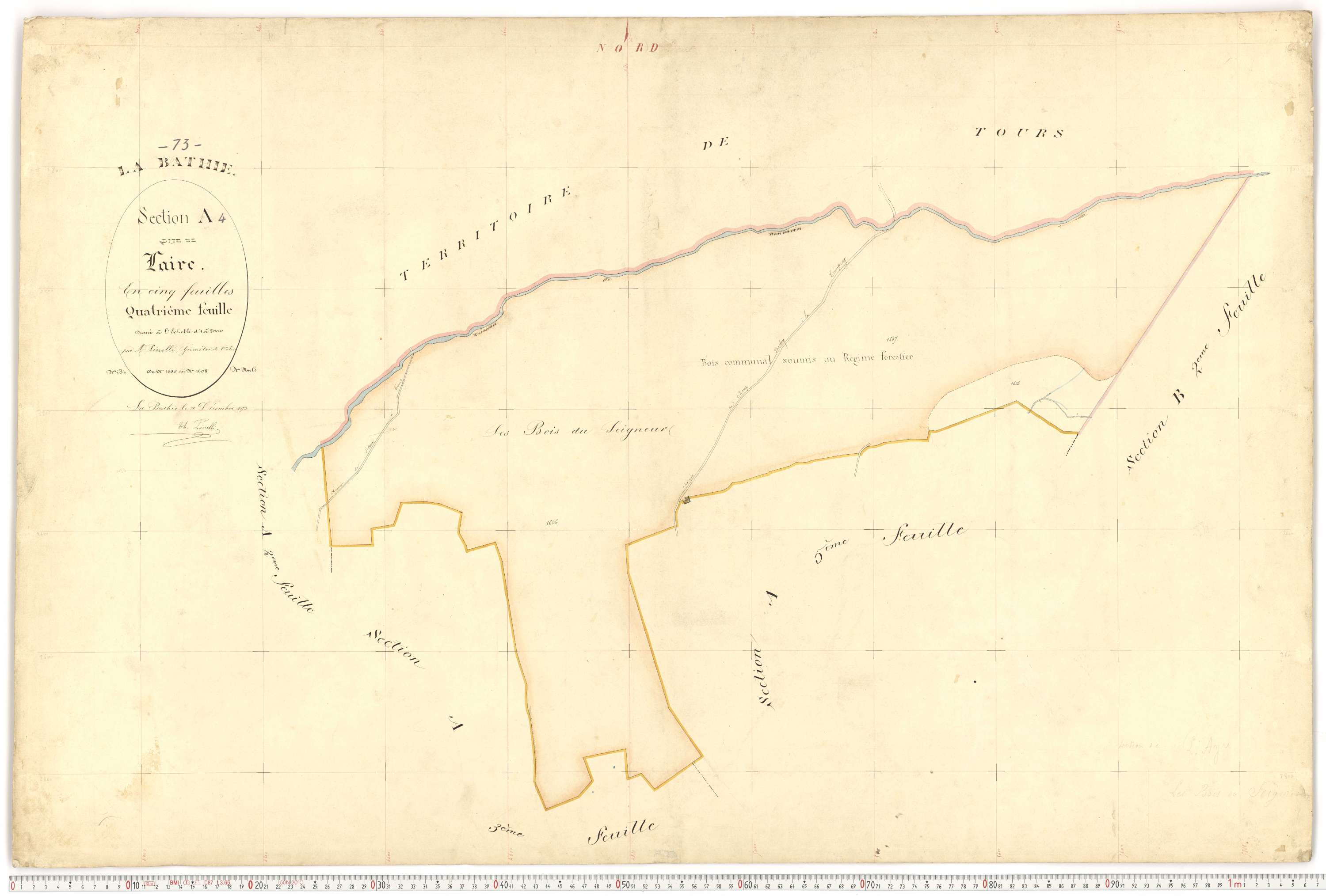 La Bâthie - Plans cadastraux du premier cadastre français.