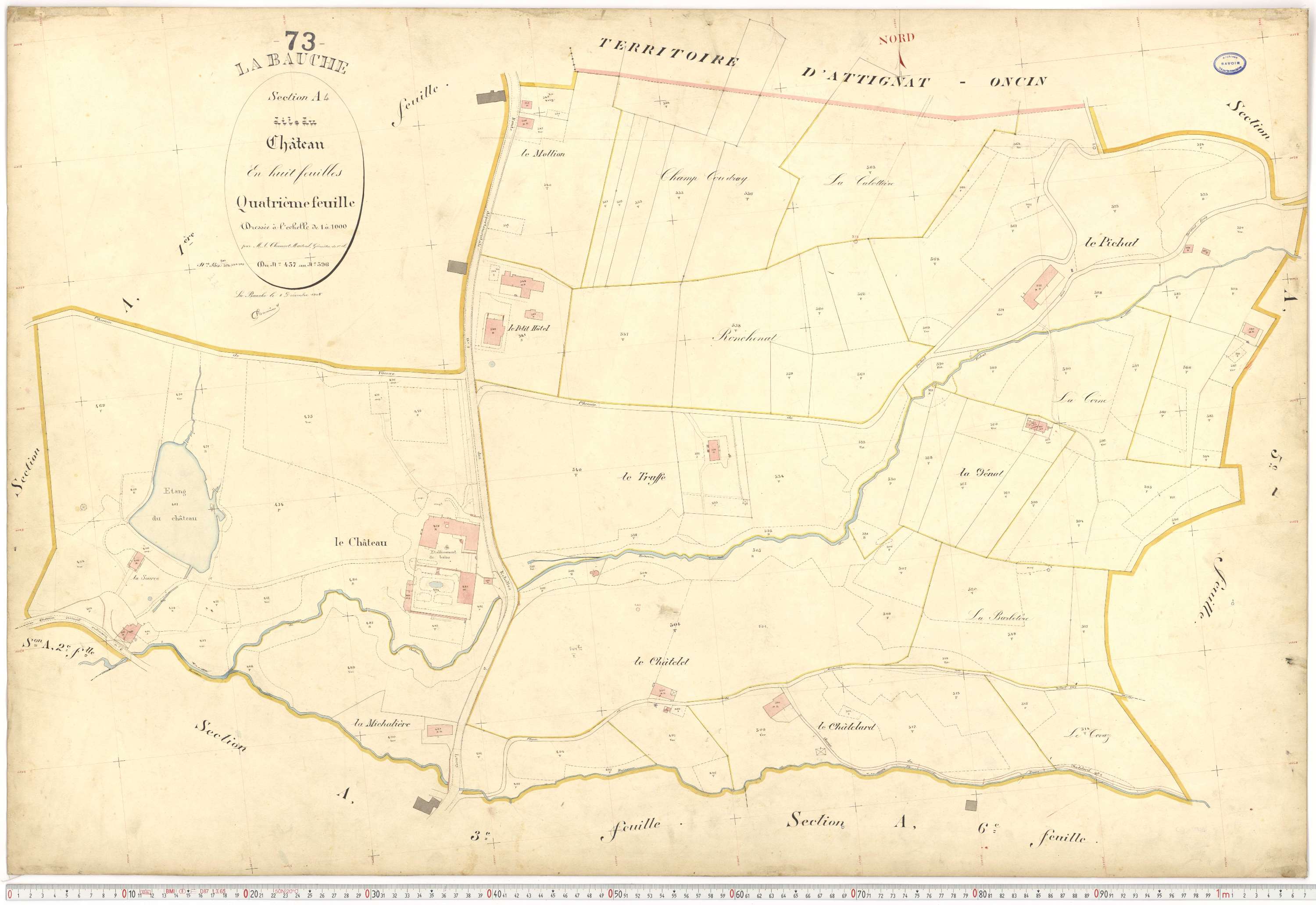 La Bauche - Plans cadastraux du premier cadastre français.