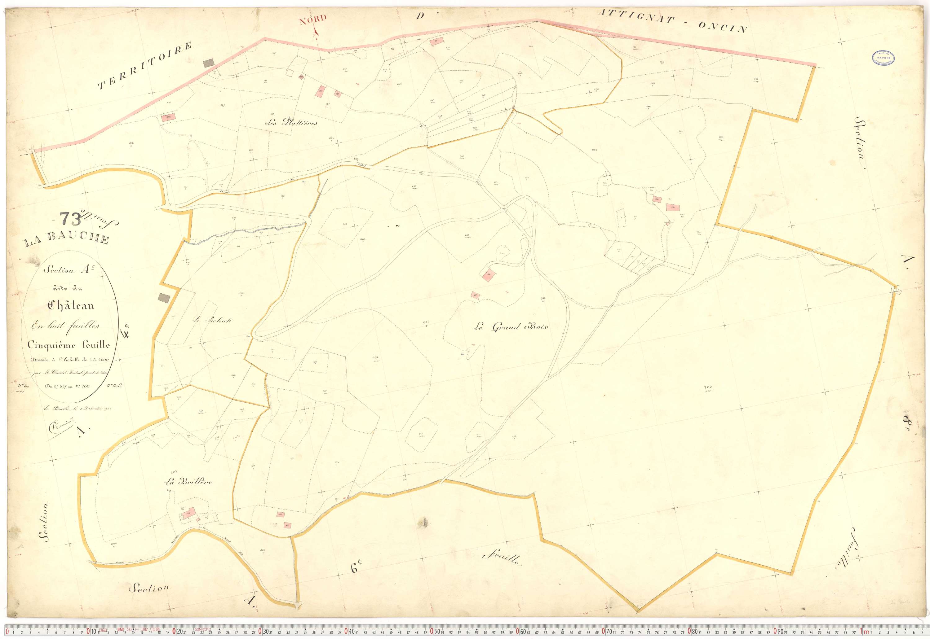 La Bauche - Plans cadastraux du premier cadastre français.