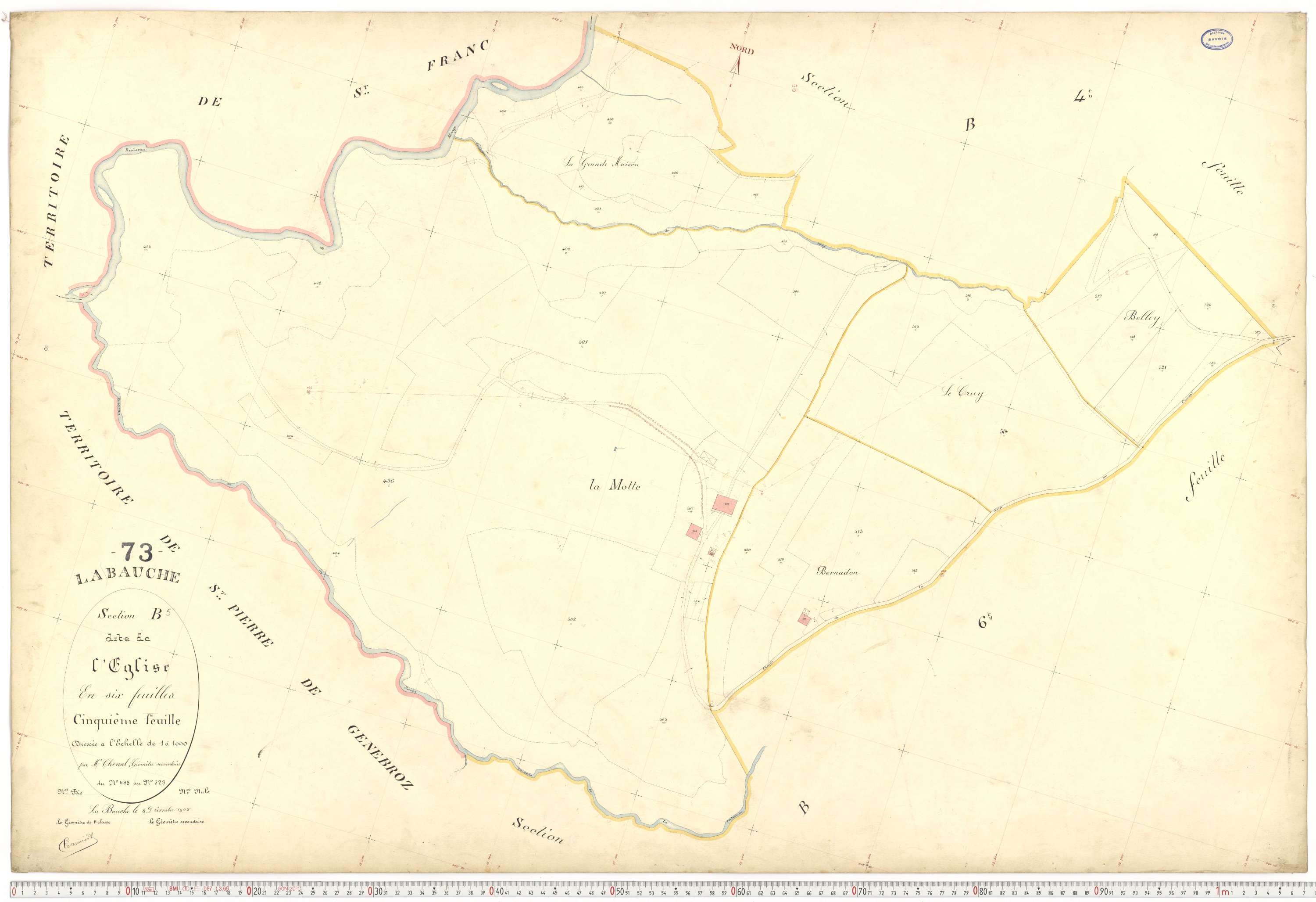 La Bauche - Plans cadastraux du premier cadastre français.