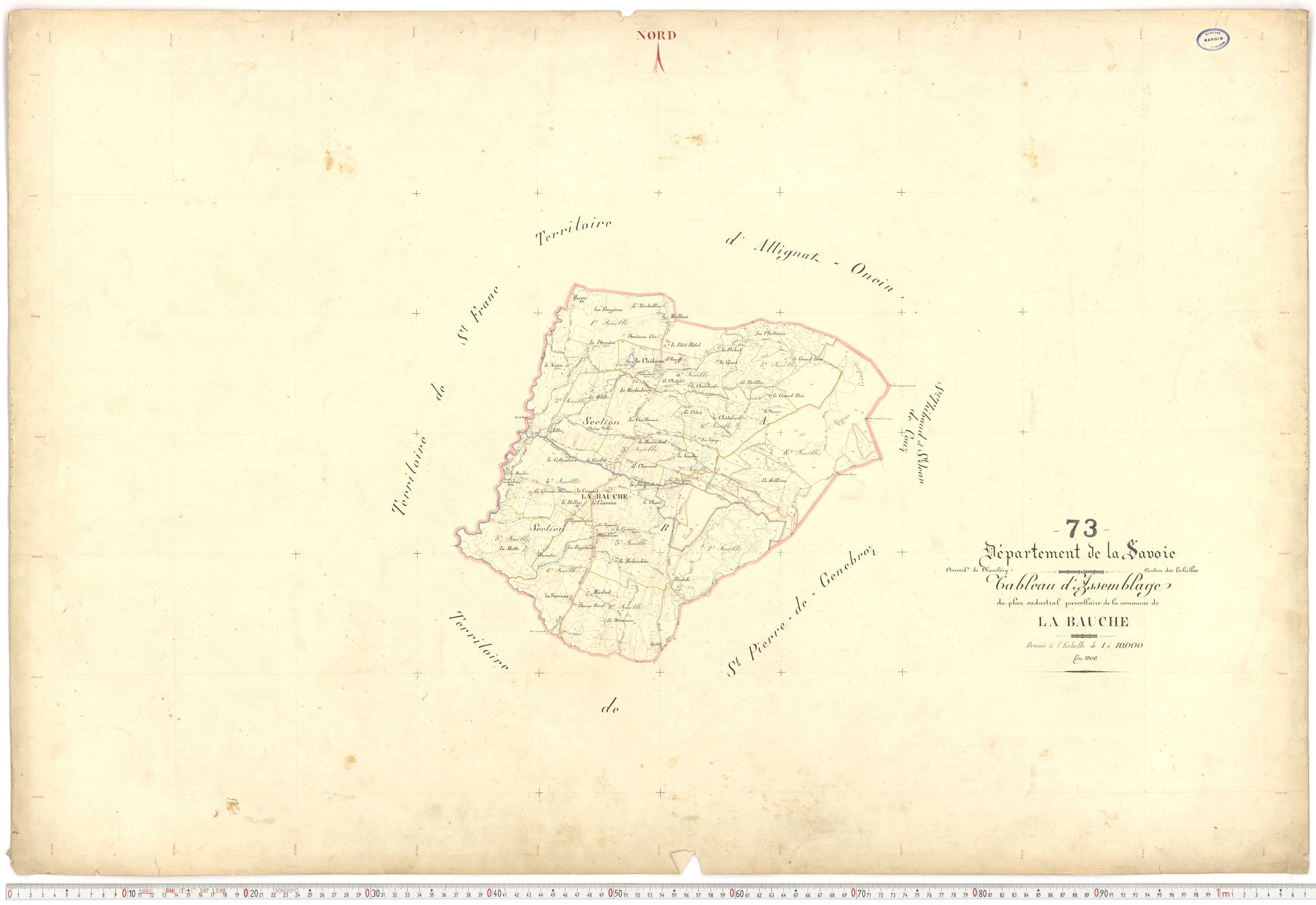 La Bauche - Plans cadastraux du premier cadastre français.