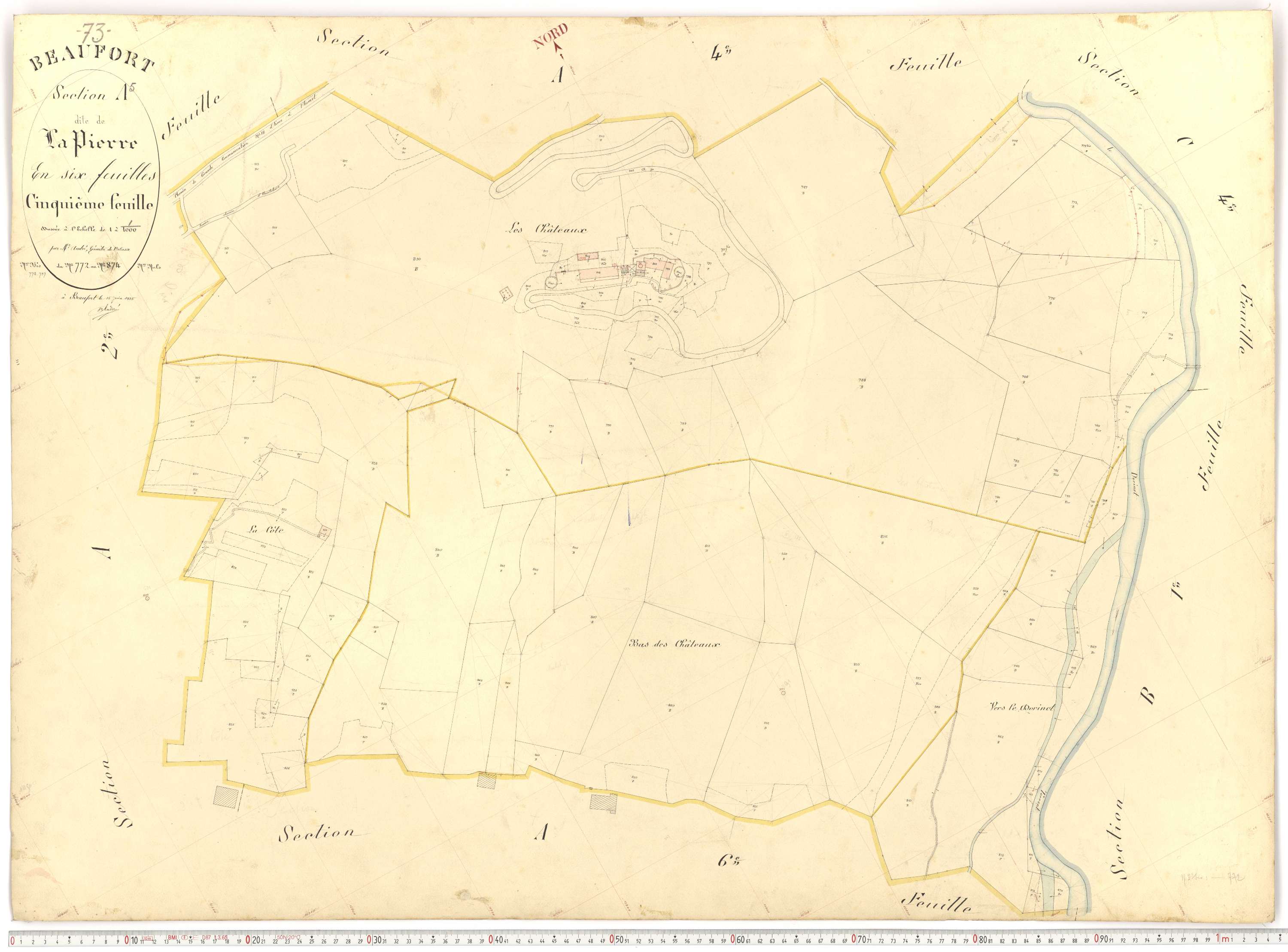 Beaufort - Plans cadastraux du premier cadastre français.