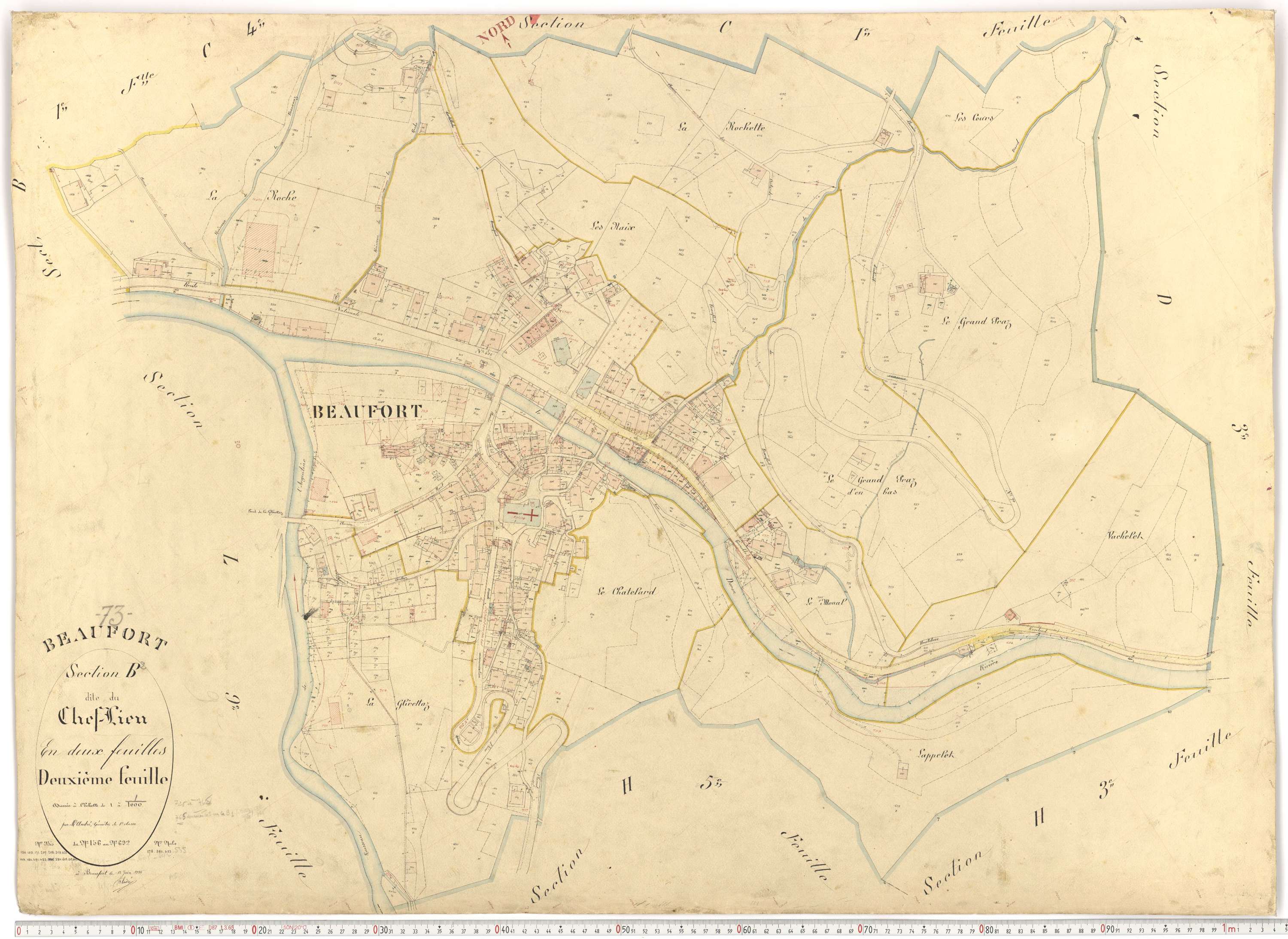 Beaufort - Plans cadastraux du premier cadastre français.