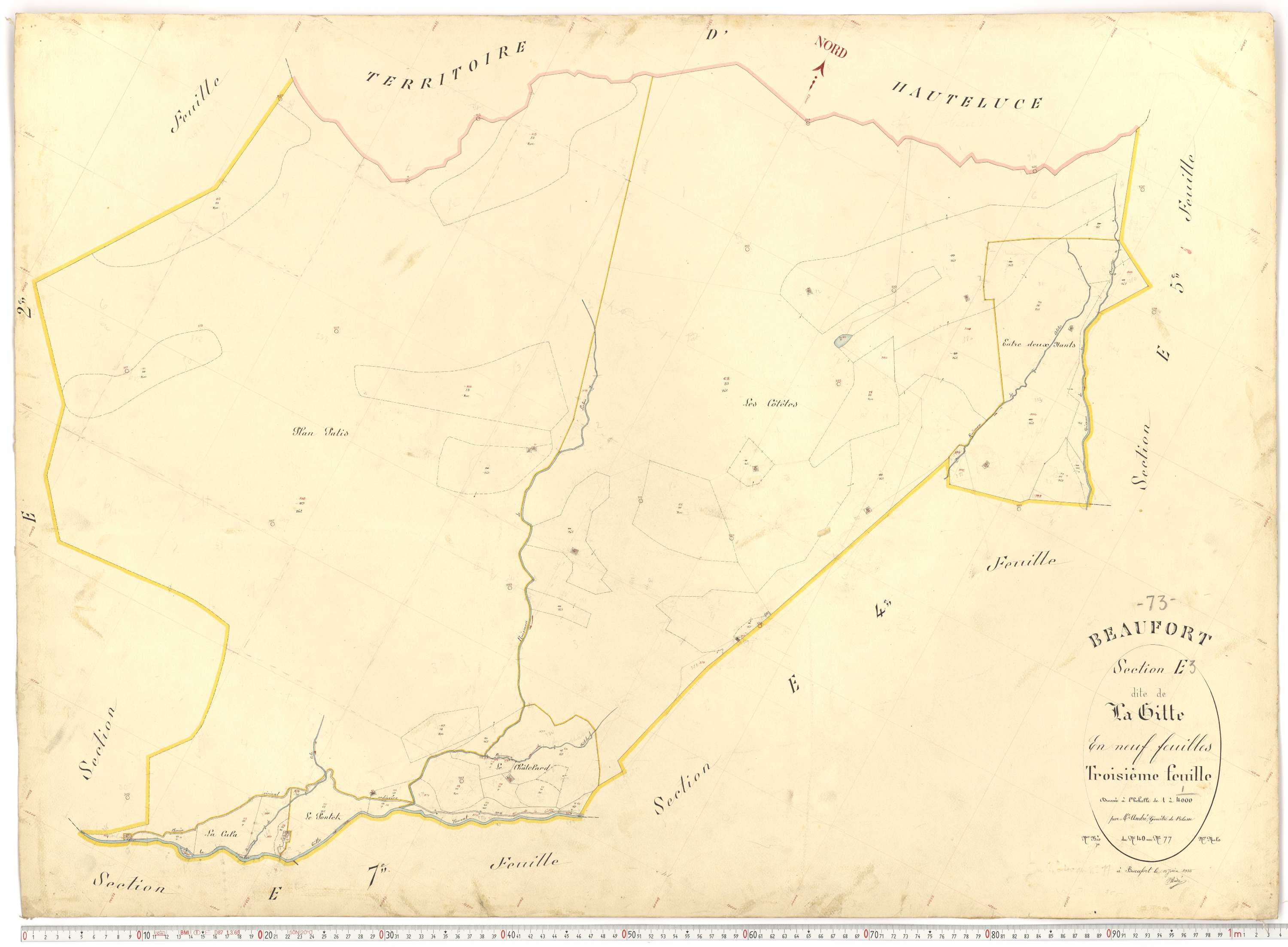 Beaufort - Plans cadastraux du premier cadastre français.