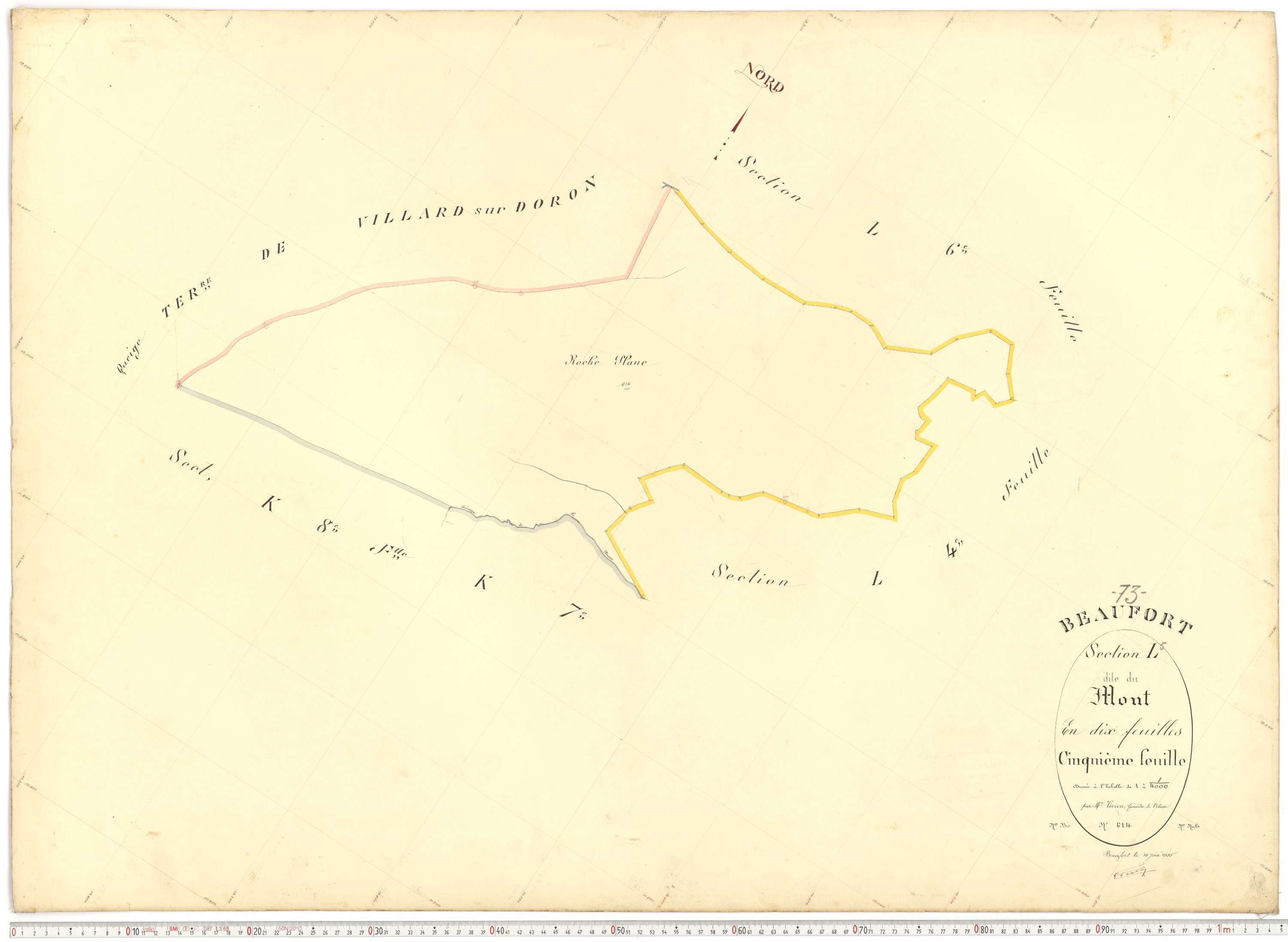Beaufort - Plans cadastraux du premier cadastre français.