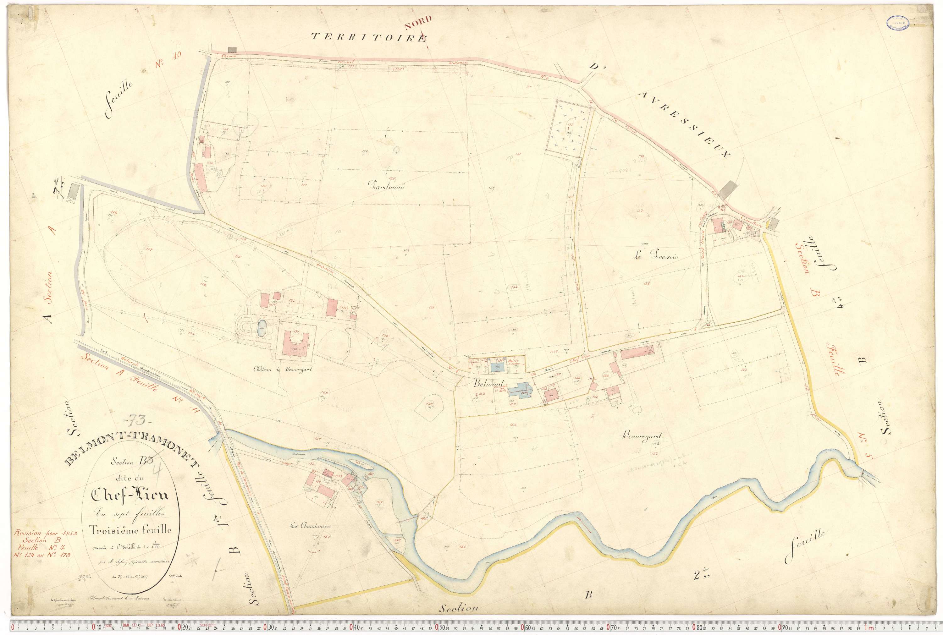 Belmont-Tramonet - Plans cadastraux du premier cadastre français.