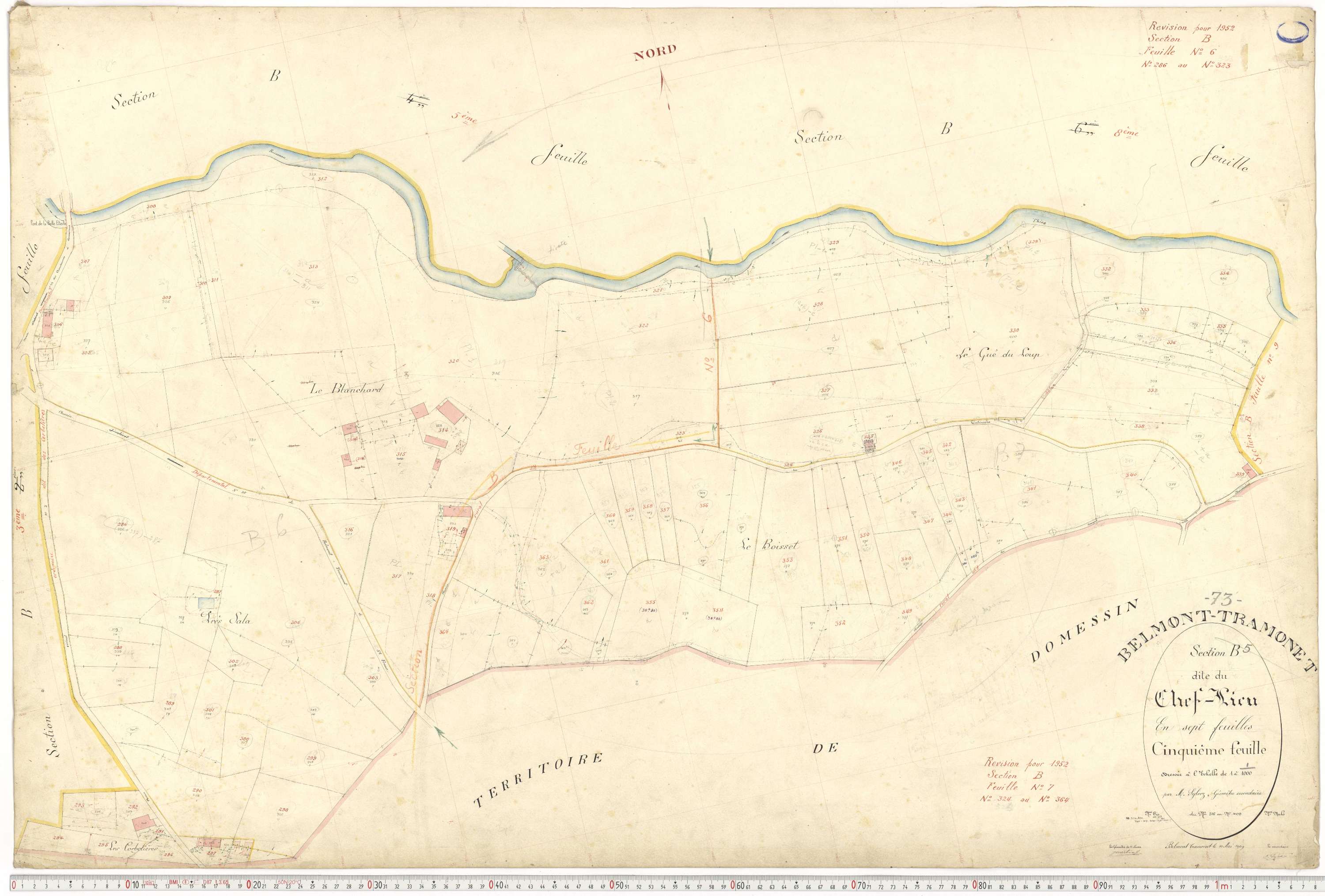 Belmont-Tramonet - Plans cadastraux du premier cadastre français.