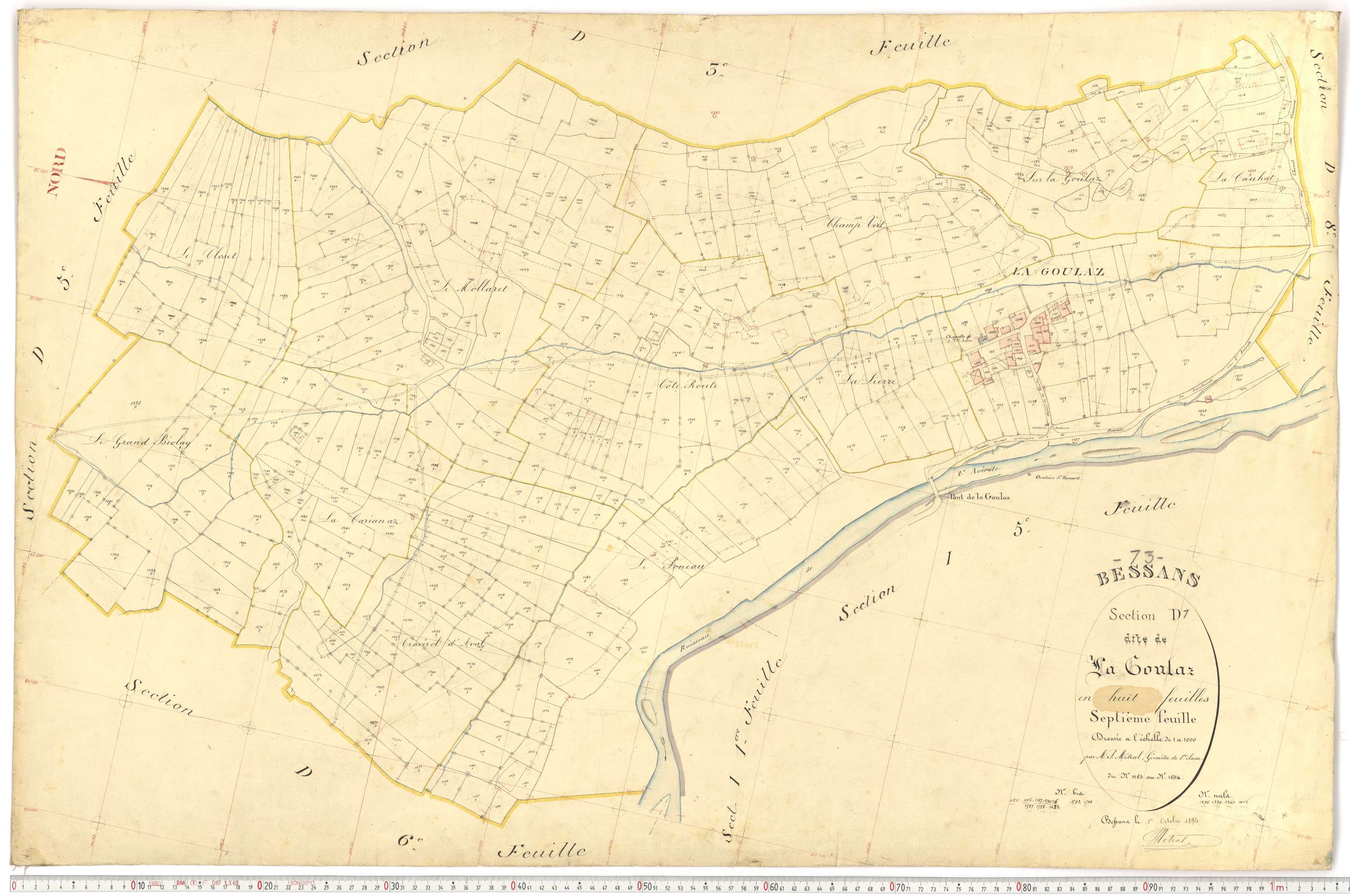 Bessans - Plans cadastraux du premier cadastre français.