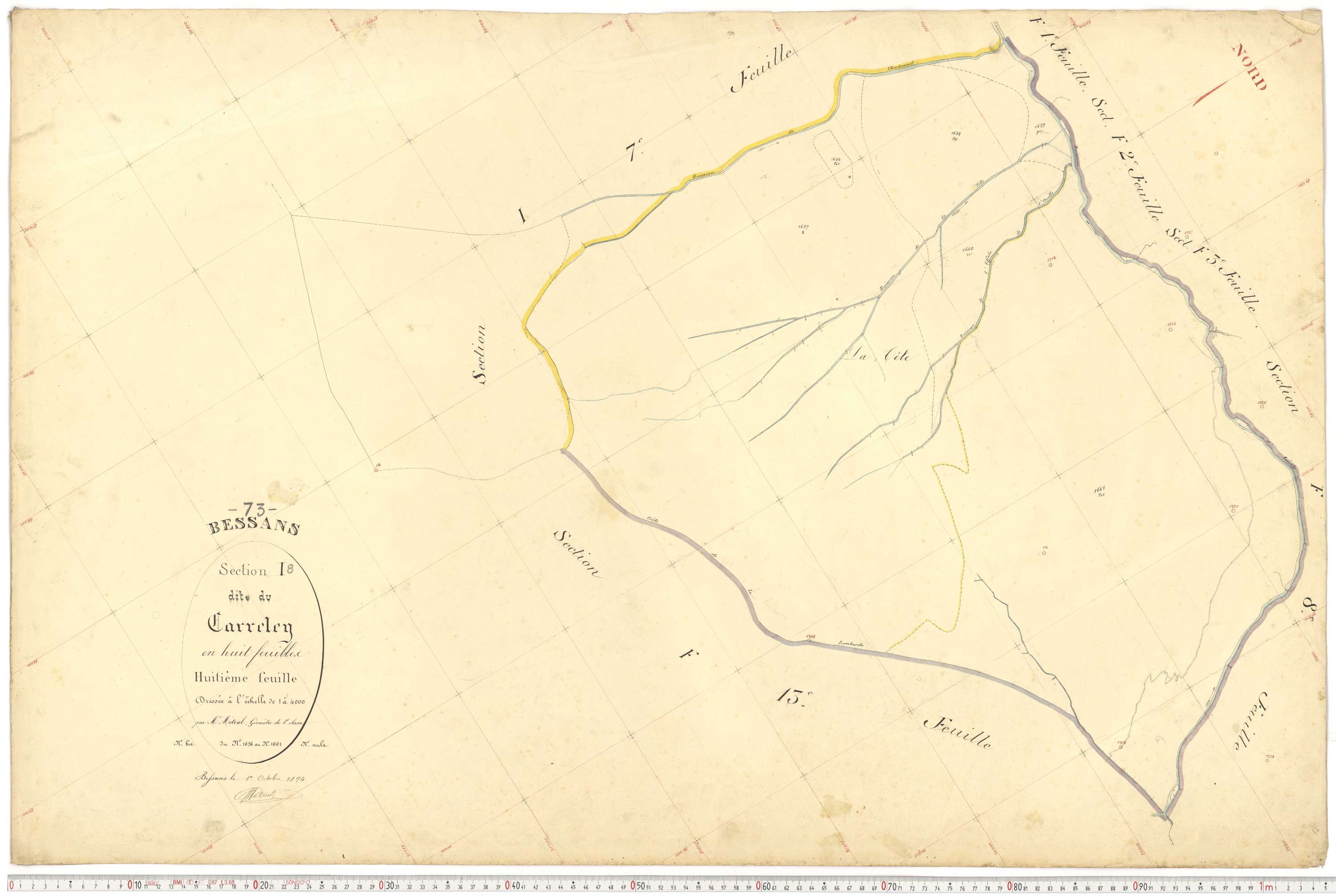 Bessans - Plans cadastraux du premier cadastre français.