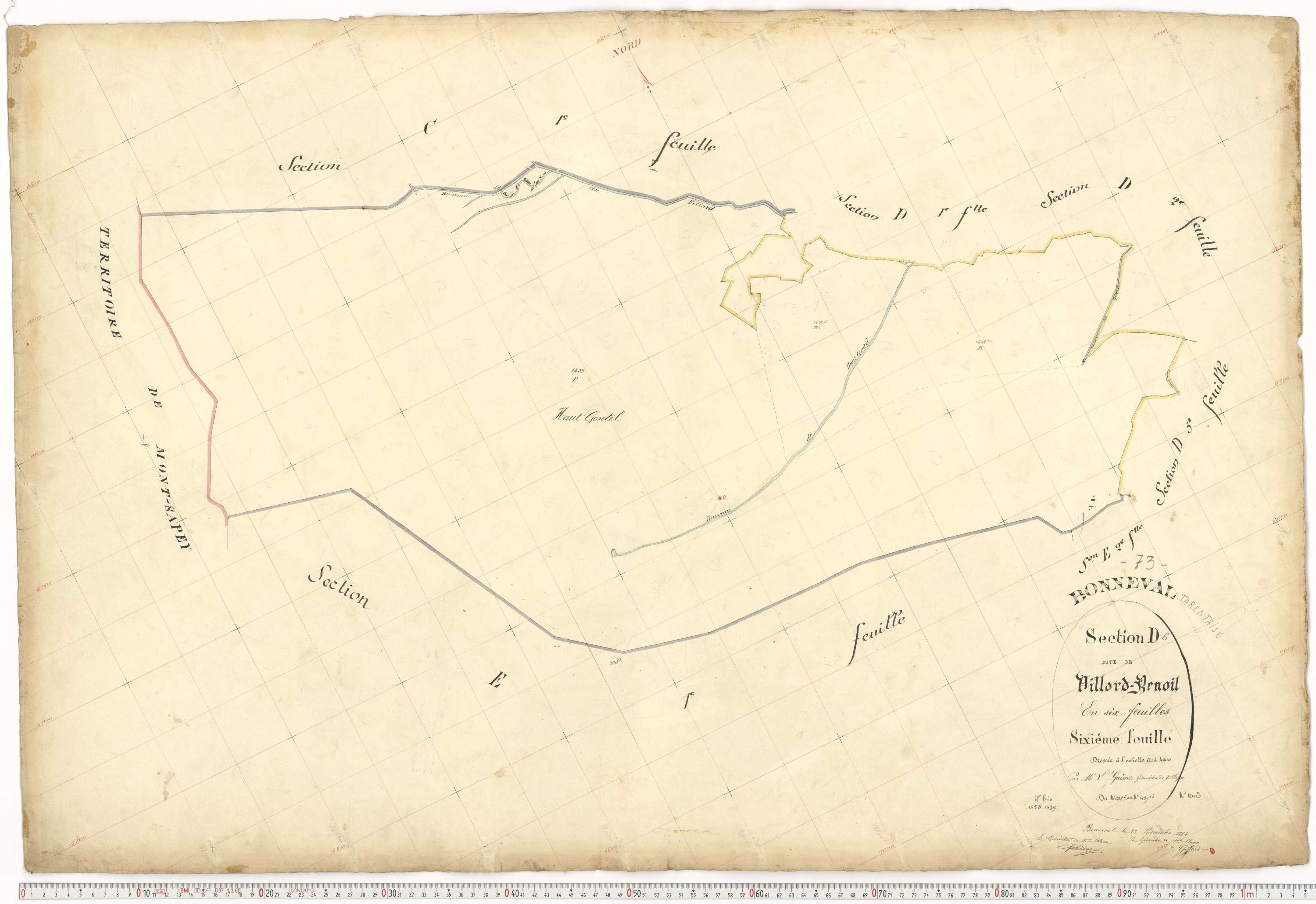 Bonneval - Plans cadastraux du premier cadastre français.