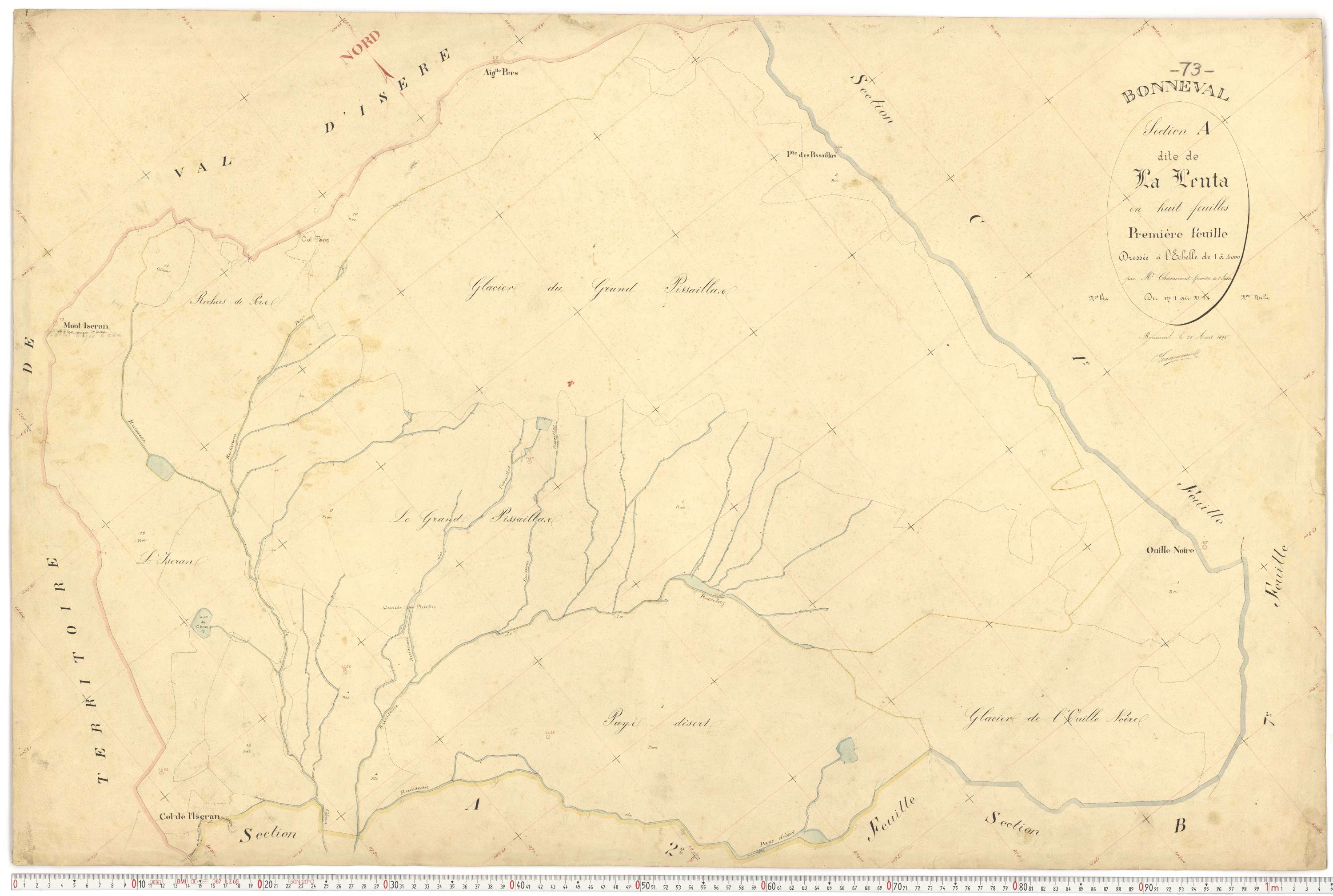 Bonneval - Plans cadastraux du premier cadastre français.