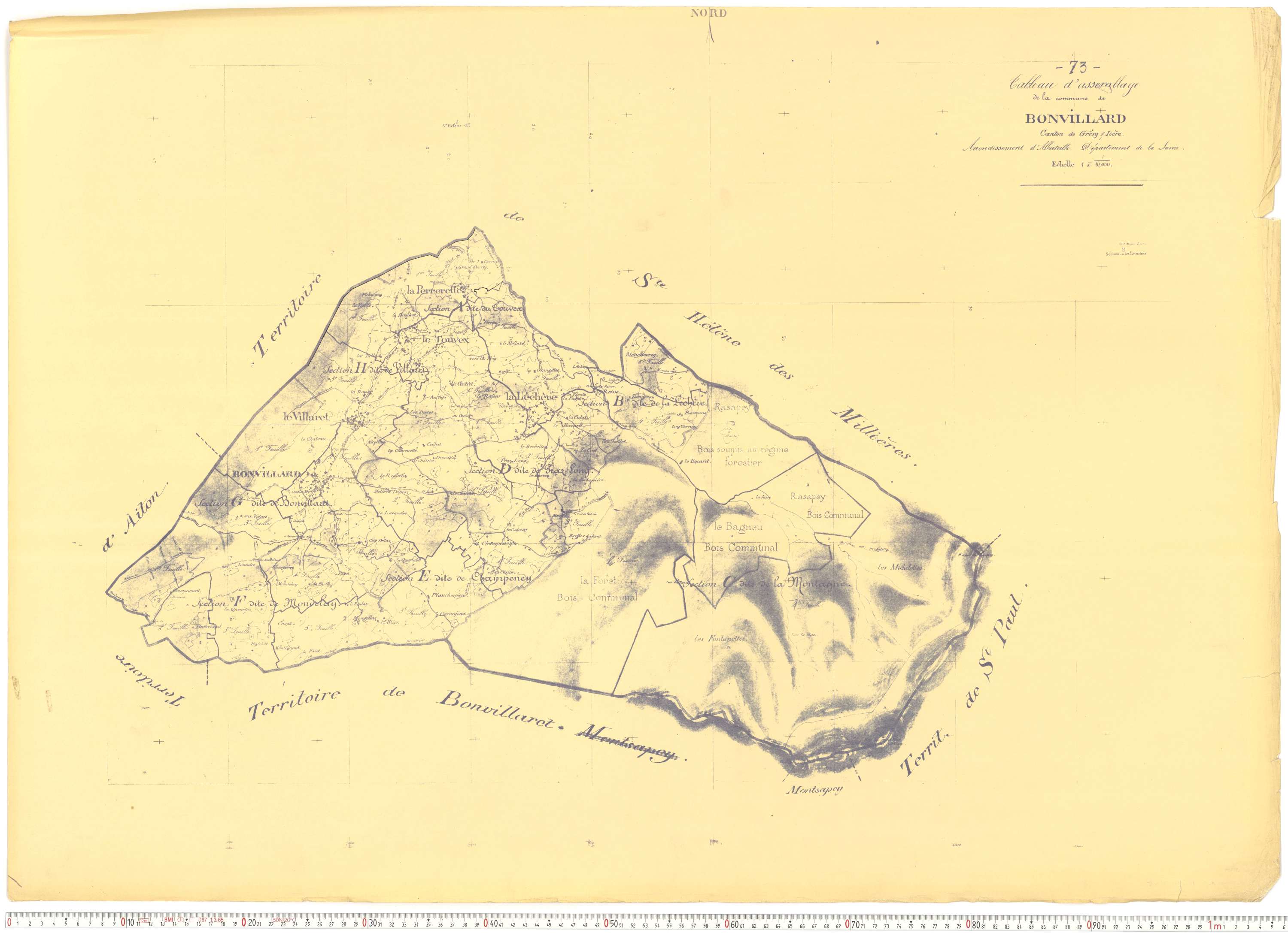 Bonvillard - Cadastre rénové (1963).