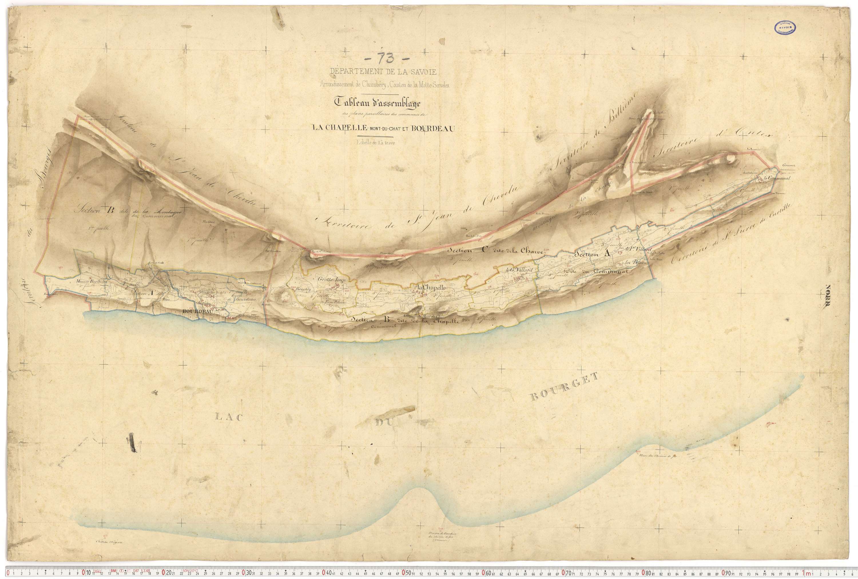 Bourdeau - Plans cadastraux du premier cadastre français.
