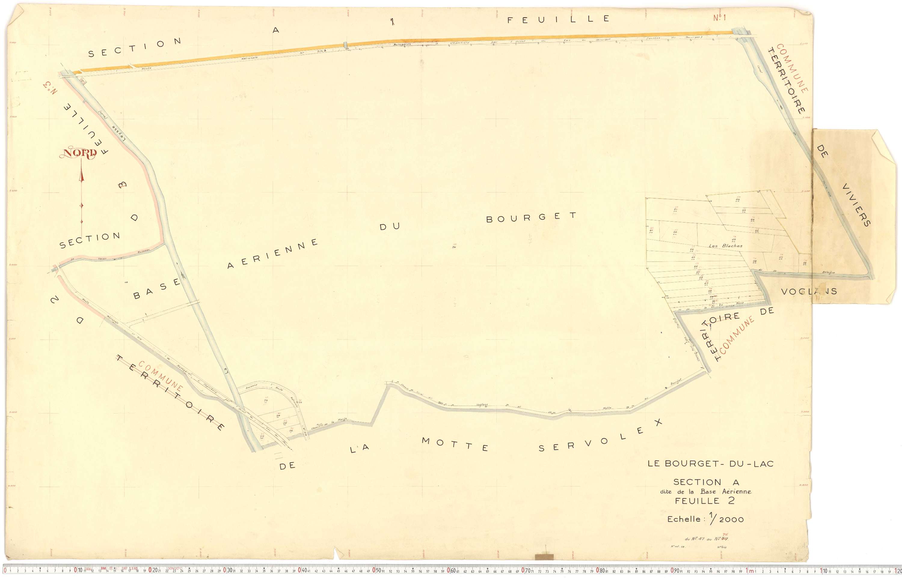 Le Bourget-du-Lac - Cadastre rénové (1951).