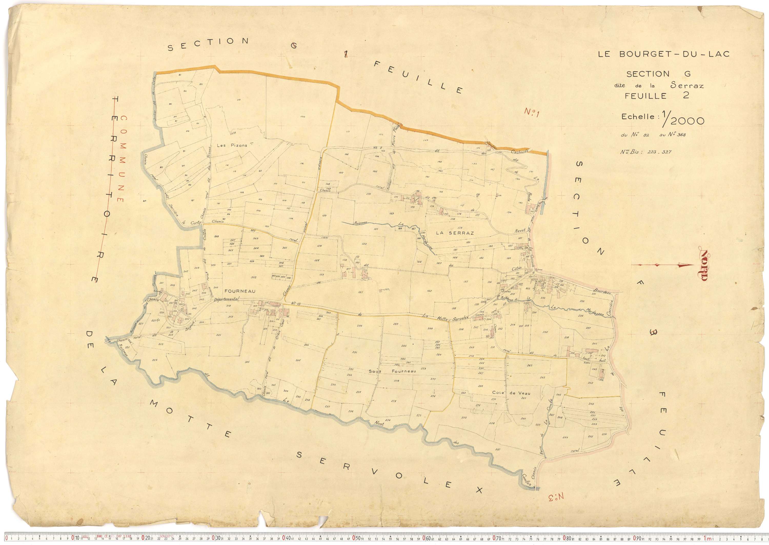 Le Bourget-du-Lac - Cadastre rénové (1951).
