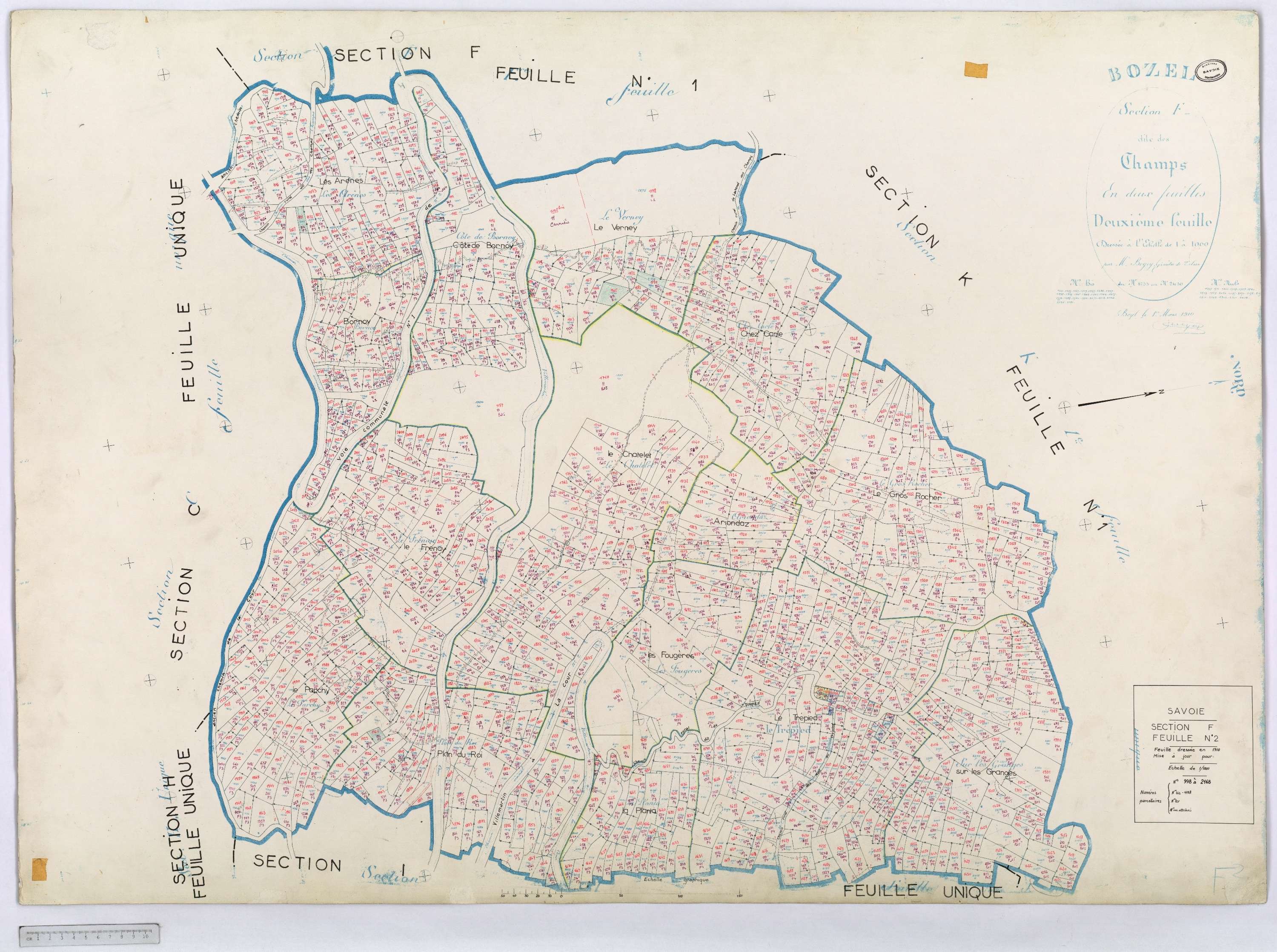 Bozel - Cadastre rénové (1969).