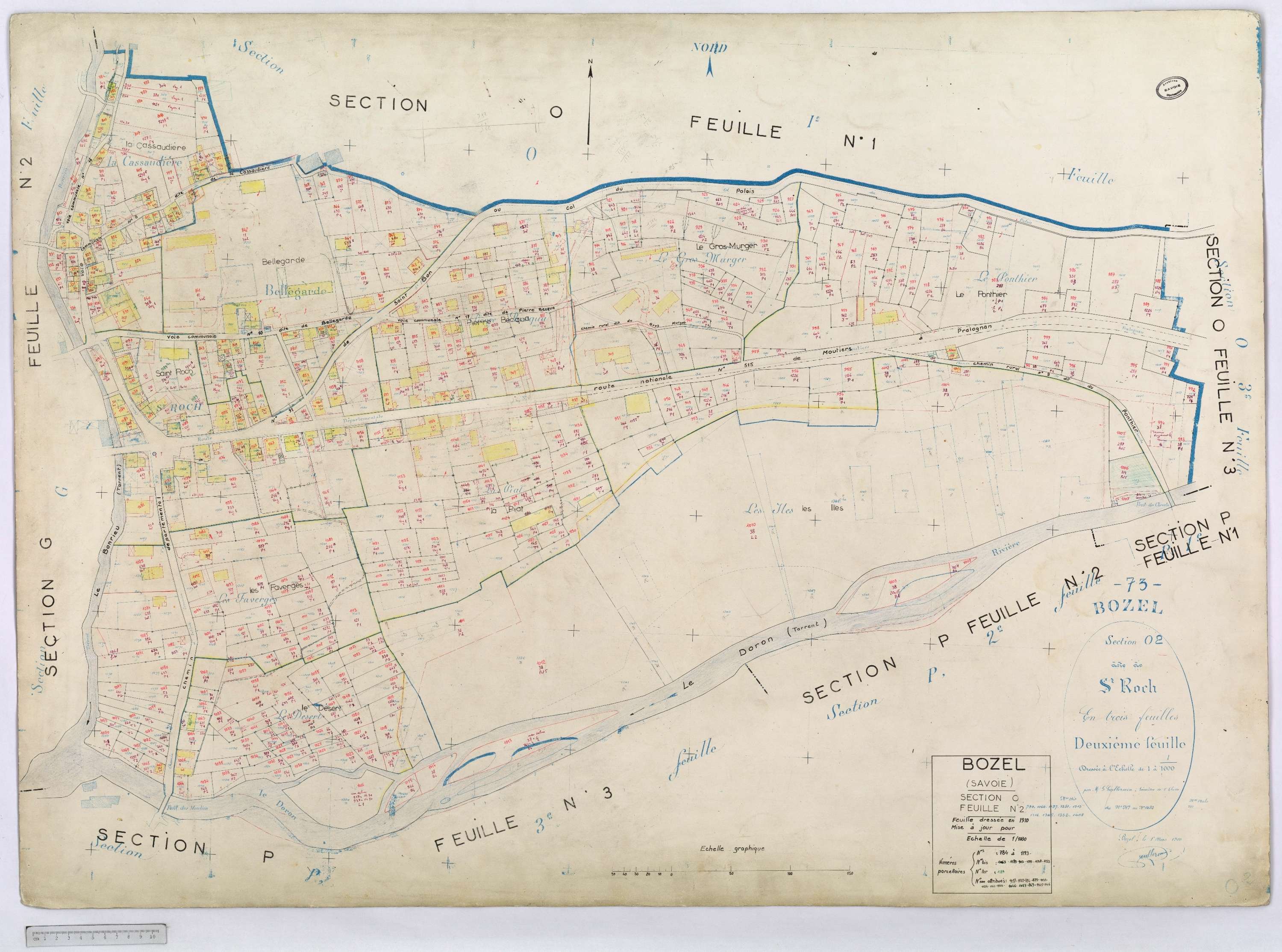 Bozel - Cadastre rénové (1969).