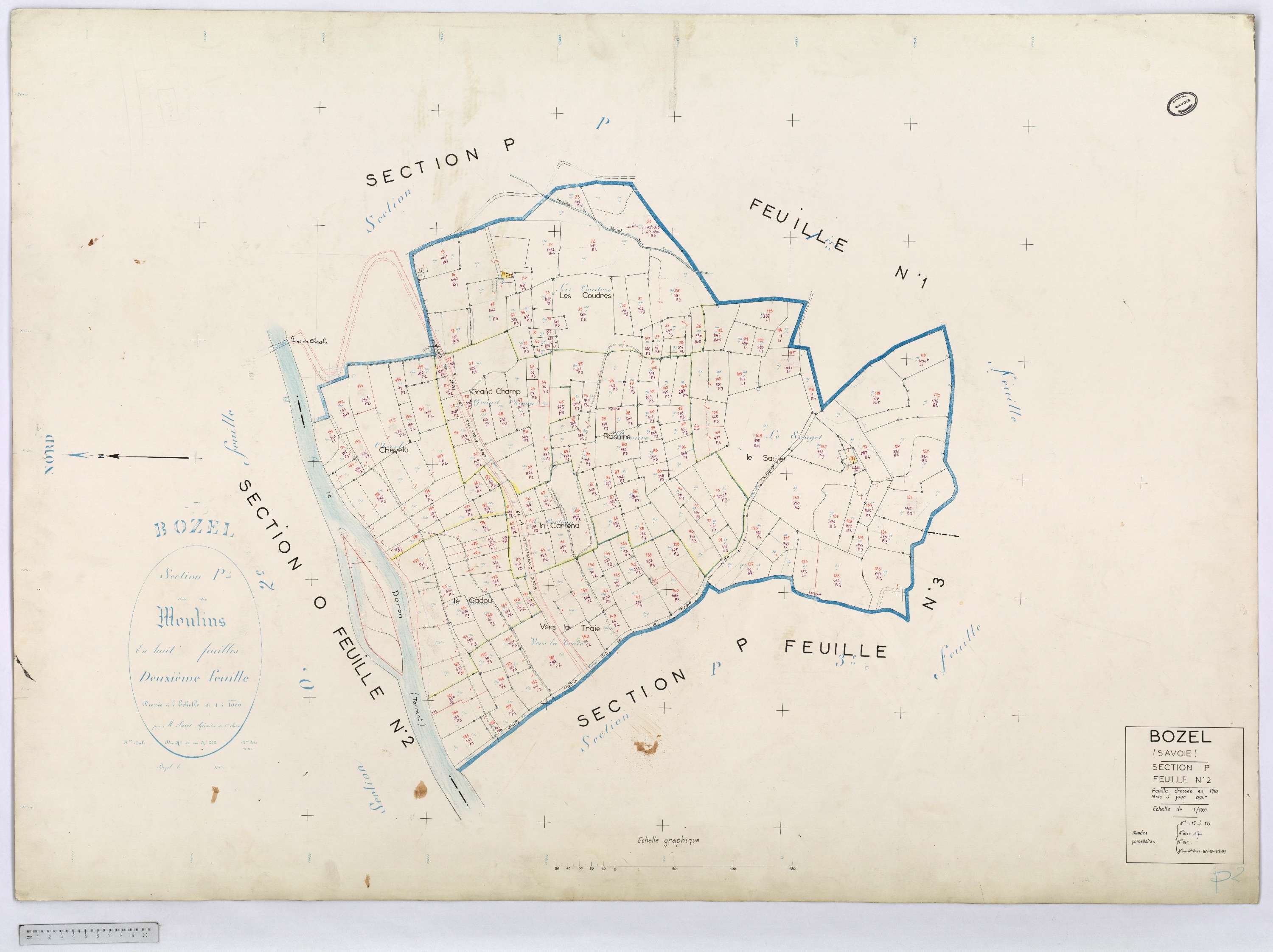 Bozel - Cadastre rénové (1969).