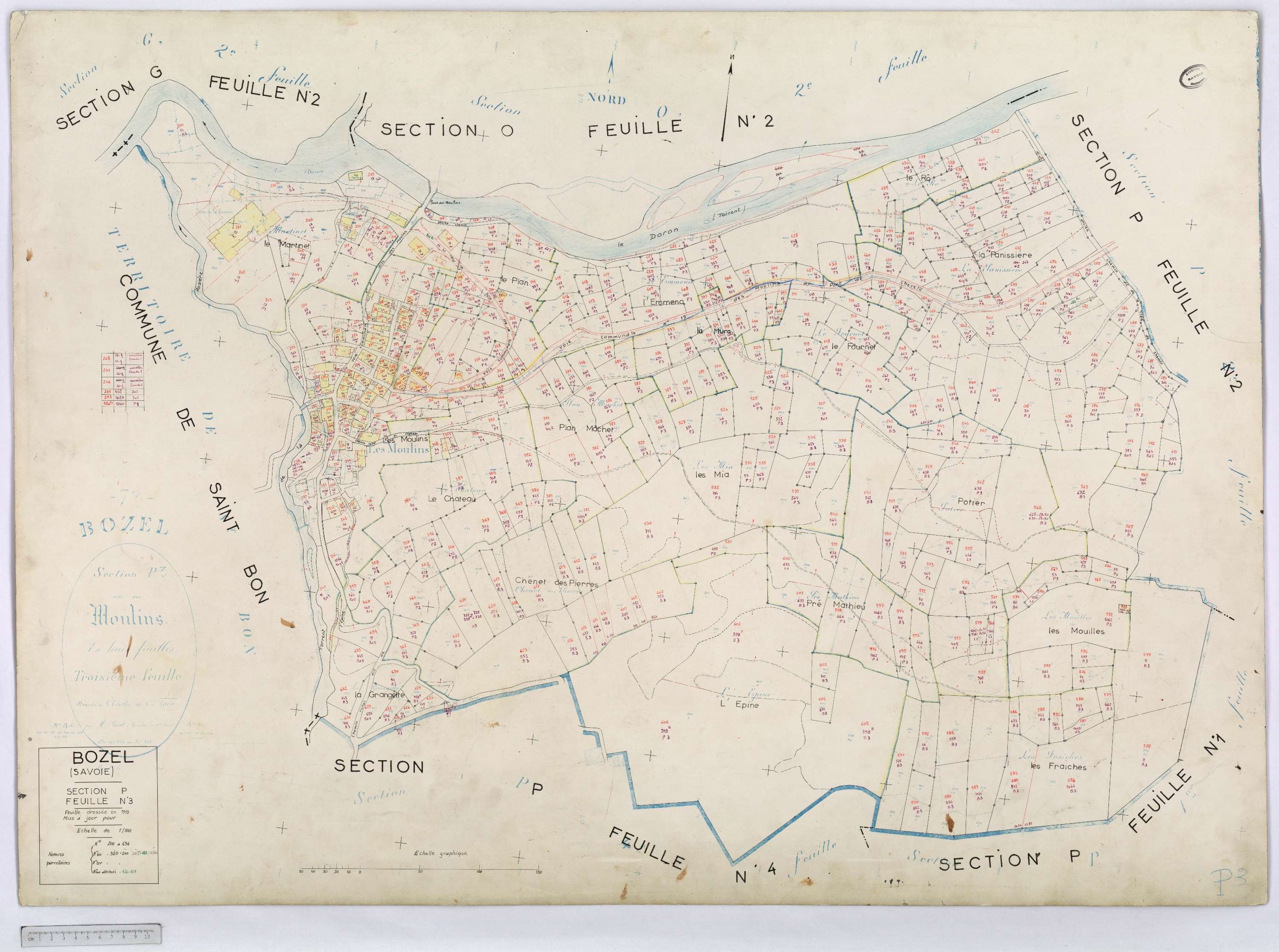 Bozel - Cadastre rénové (1969).