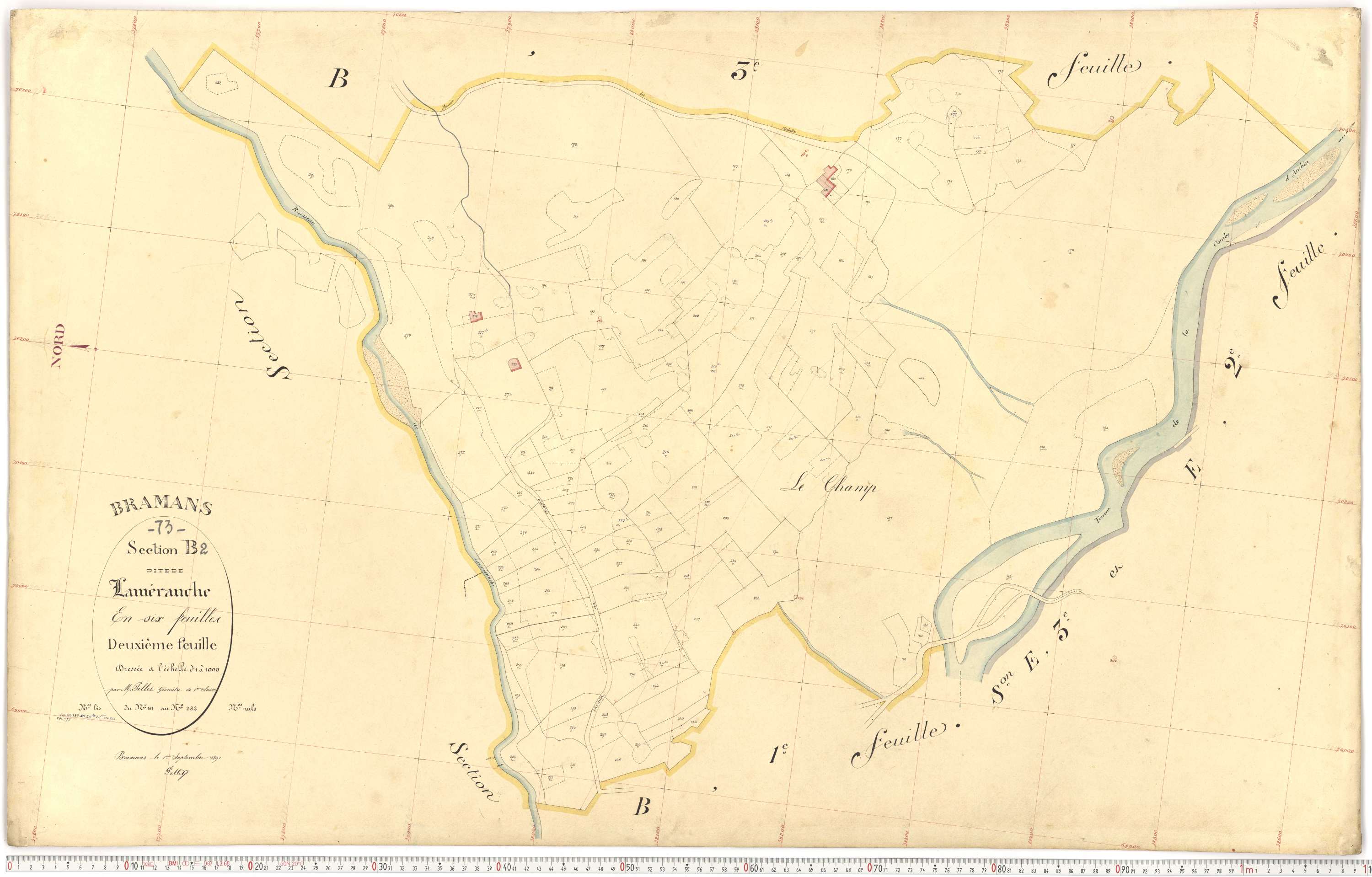 Bramans - Plans cadastraux du premier cadastre français.
