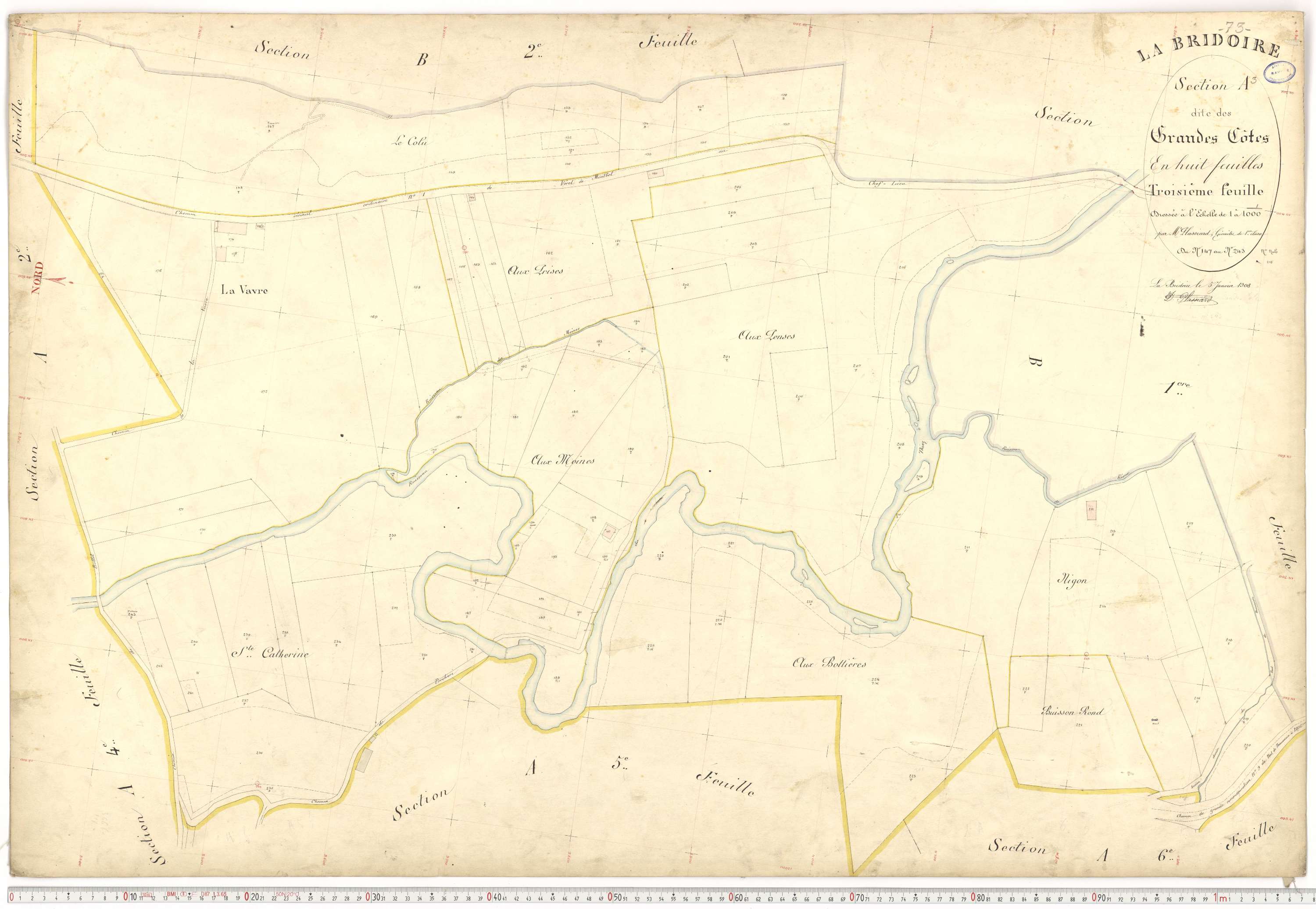 La Bridoire - Plans cadastraux du premier cadastre français.