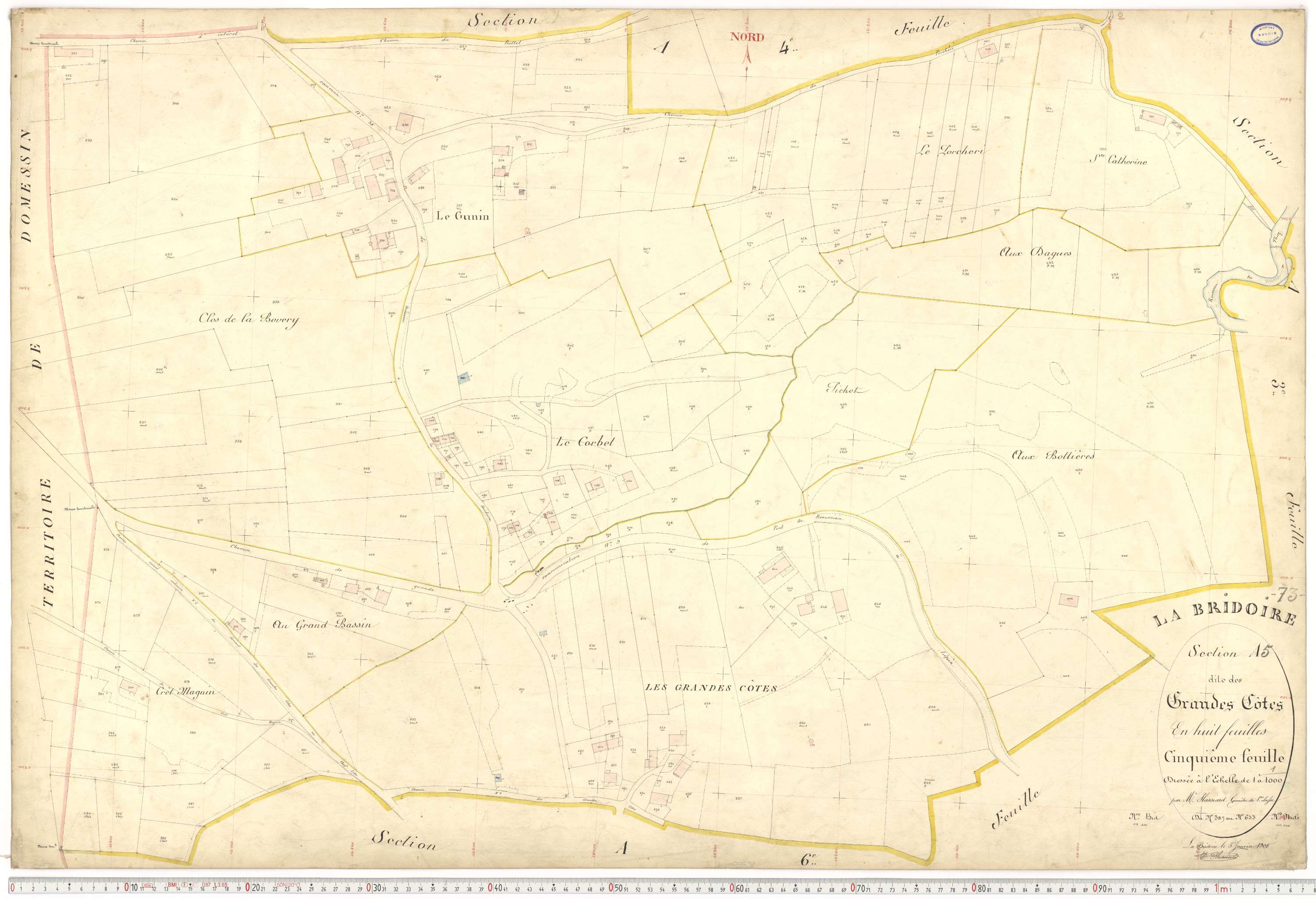 La Bridoire - Plans cadastraux du premier cadastre français.