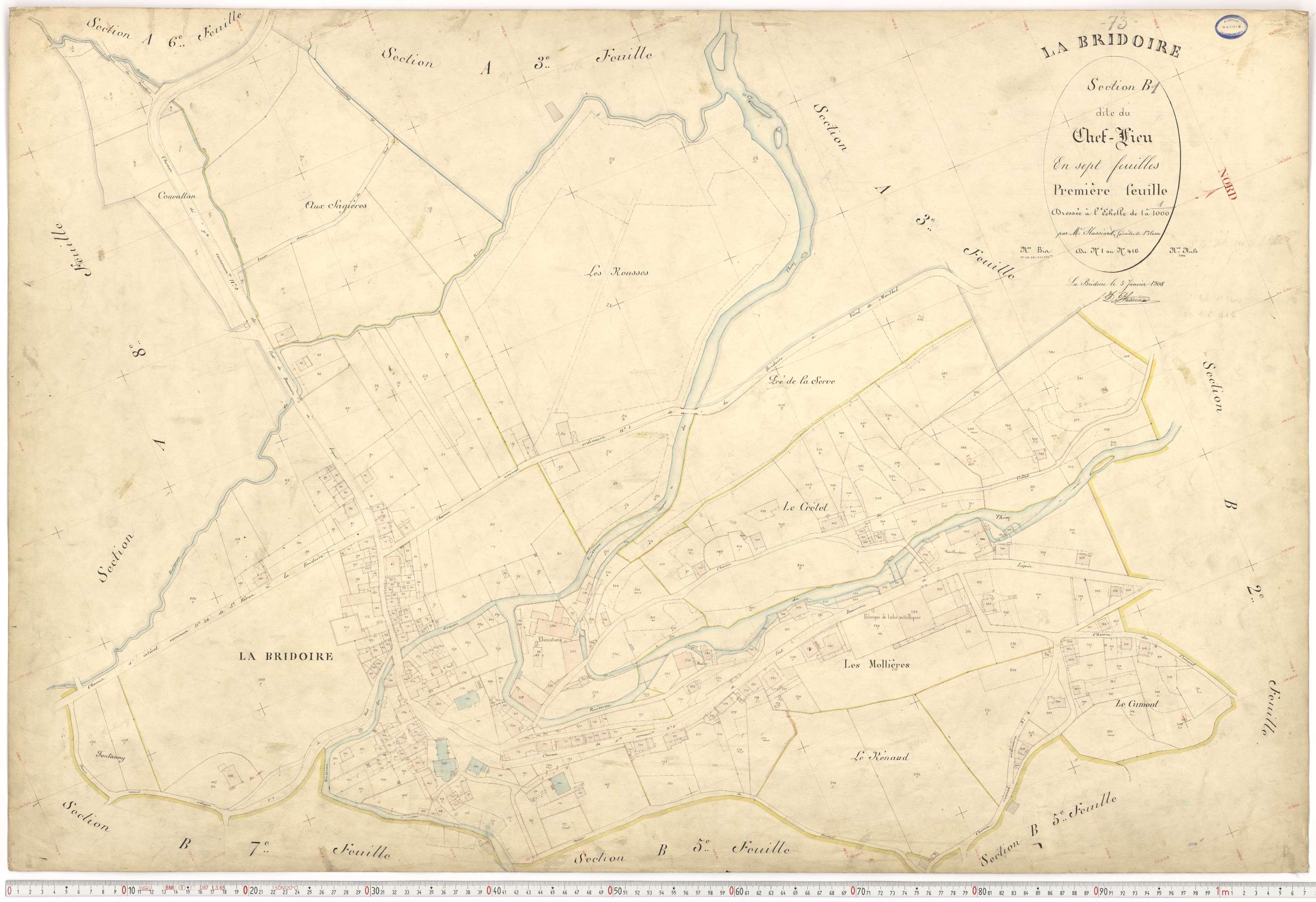 La Bridoire - Plans cadastraux du premier cadastre français.