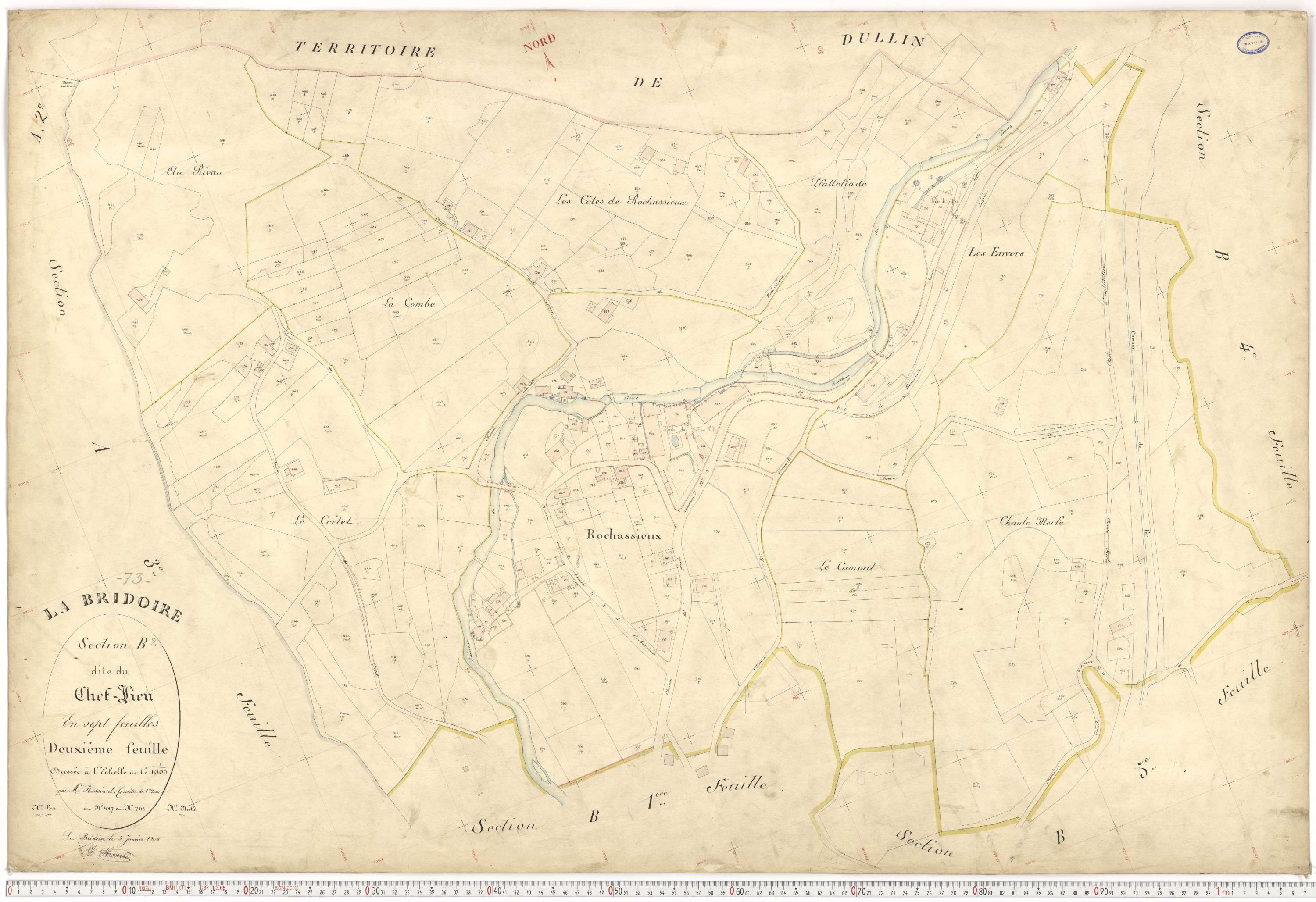 La Bridoire - Plans cadastraux du premier cadastre français.