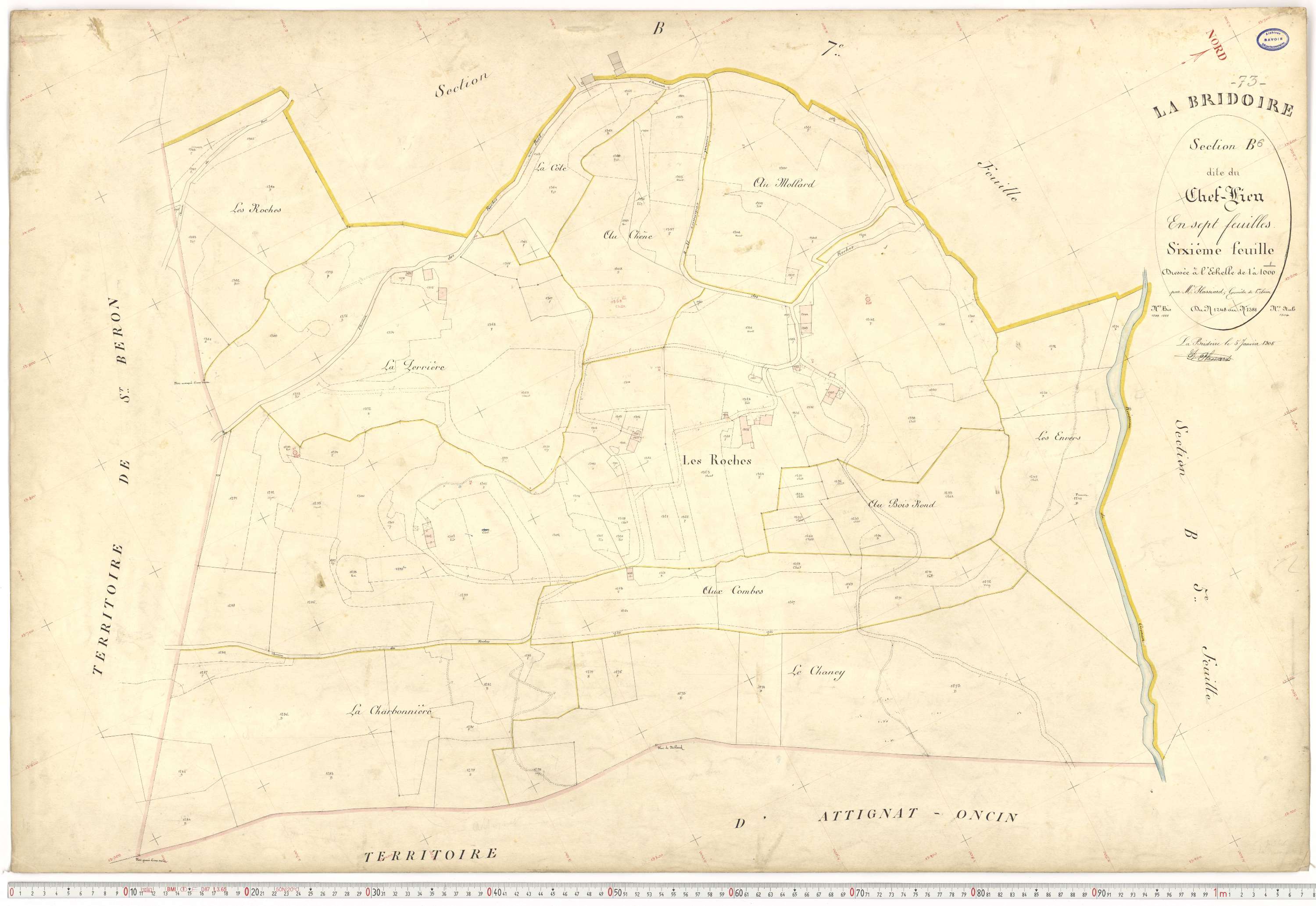 La Bridoire - Plans cadastraux du premier cadastre français.