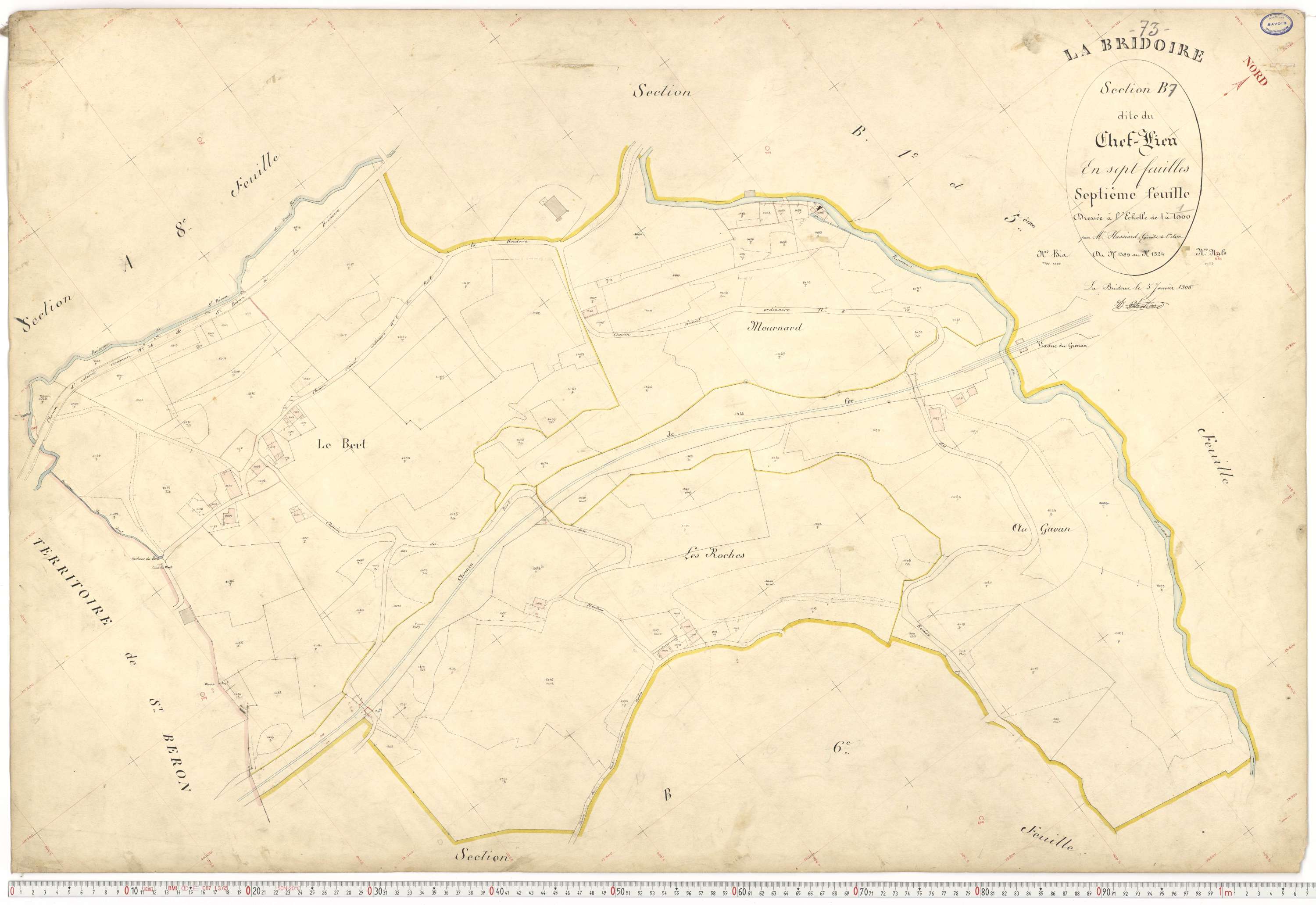 La Bridoire - Plans cadastraux du premier cadastre français.