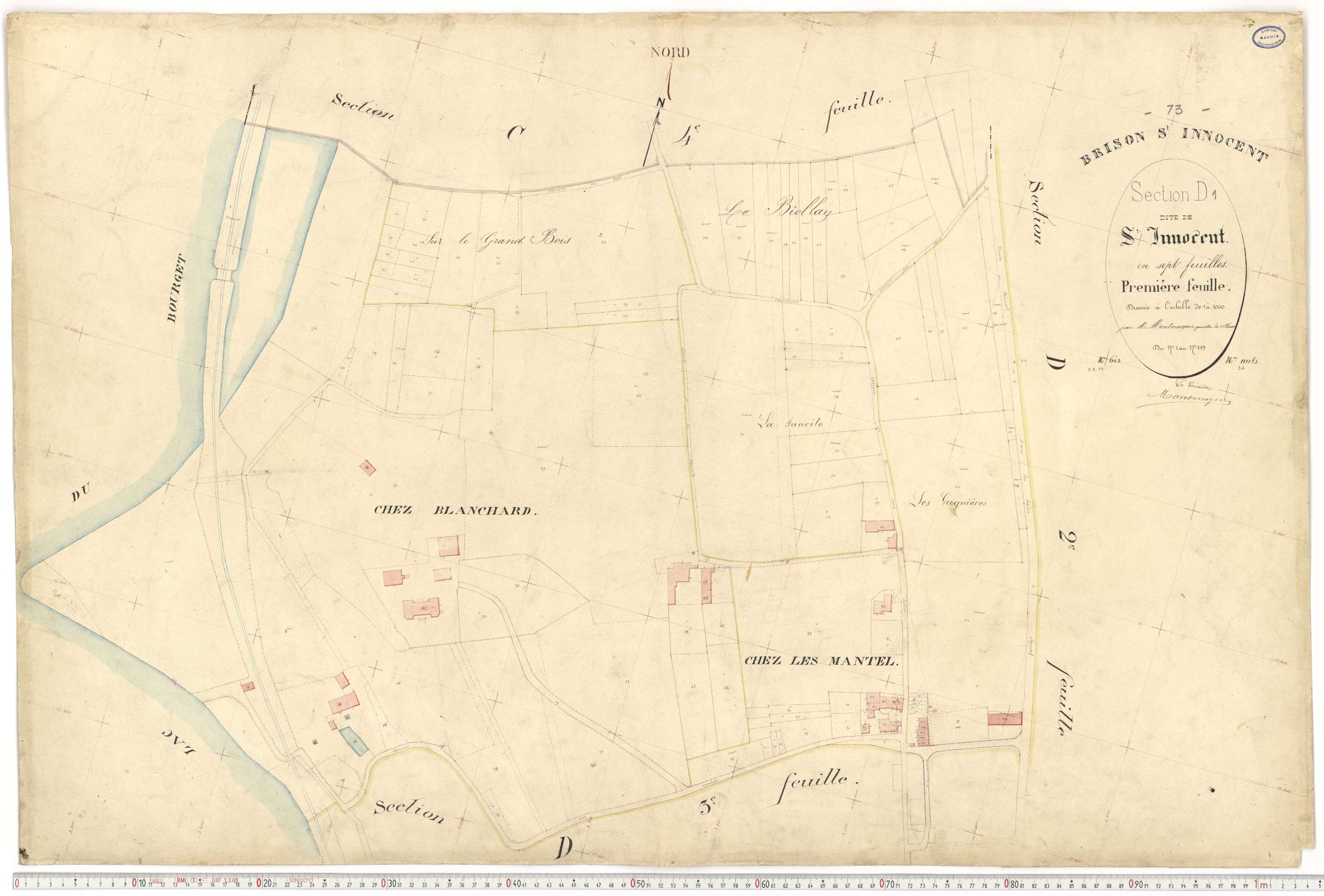 Brison-Saint-Innocent - Plans cadastraux du premier cadastre français.