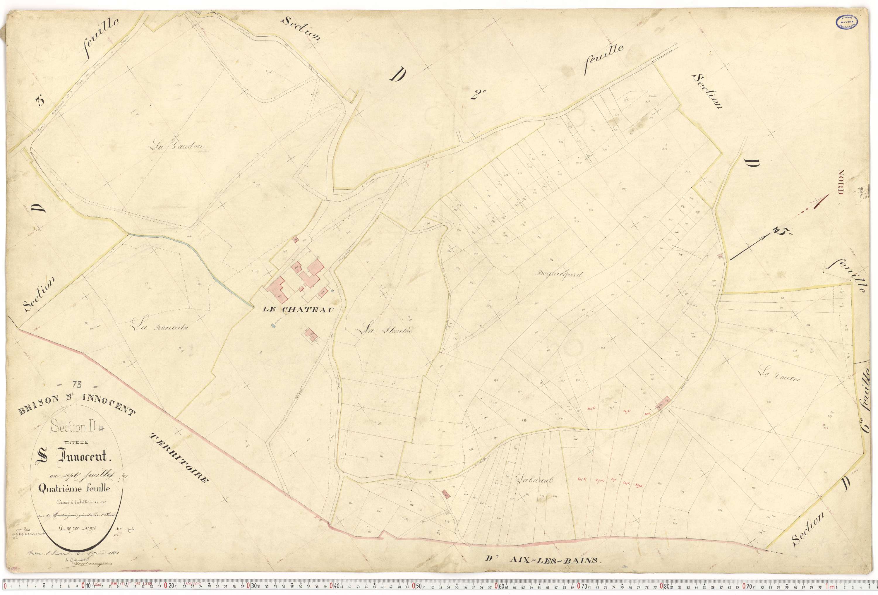 Brison-Saint-Innocent - Plans cadastraux du premier cadastre français.
