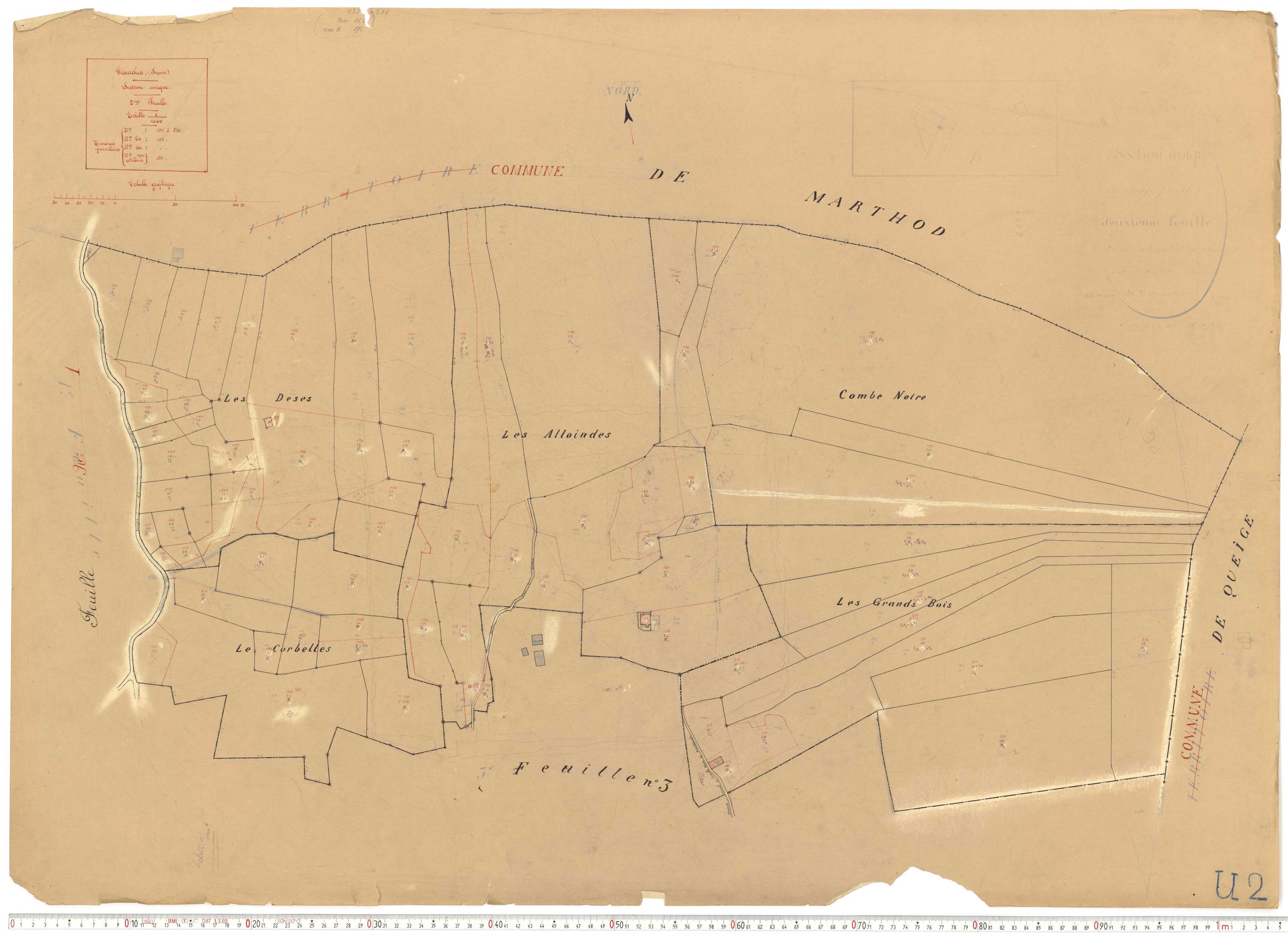 Césarches - Cadastre rénové (1934).