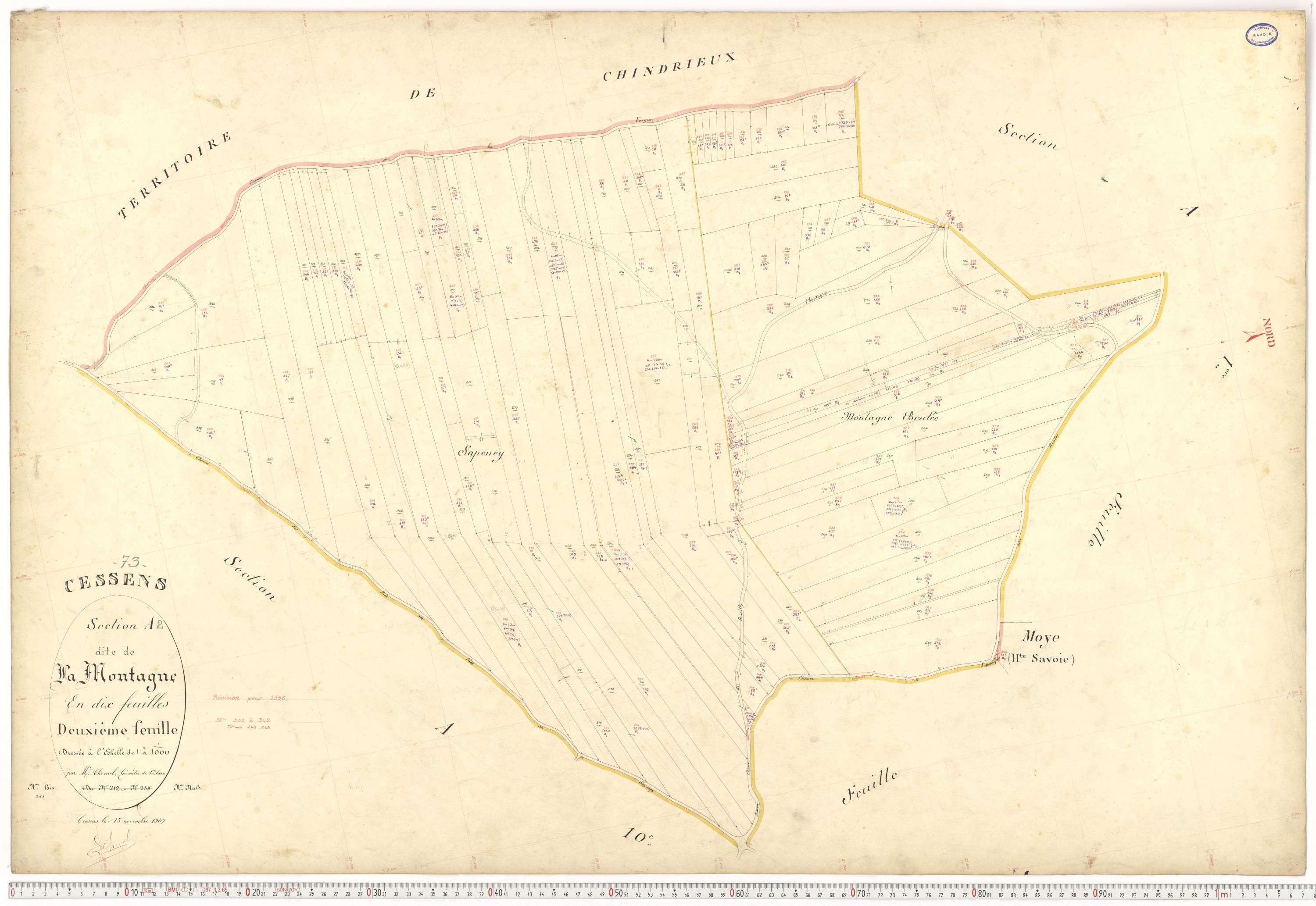 Cessens - Plans cadastraux du premier cadastre français.