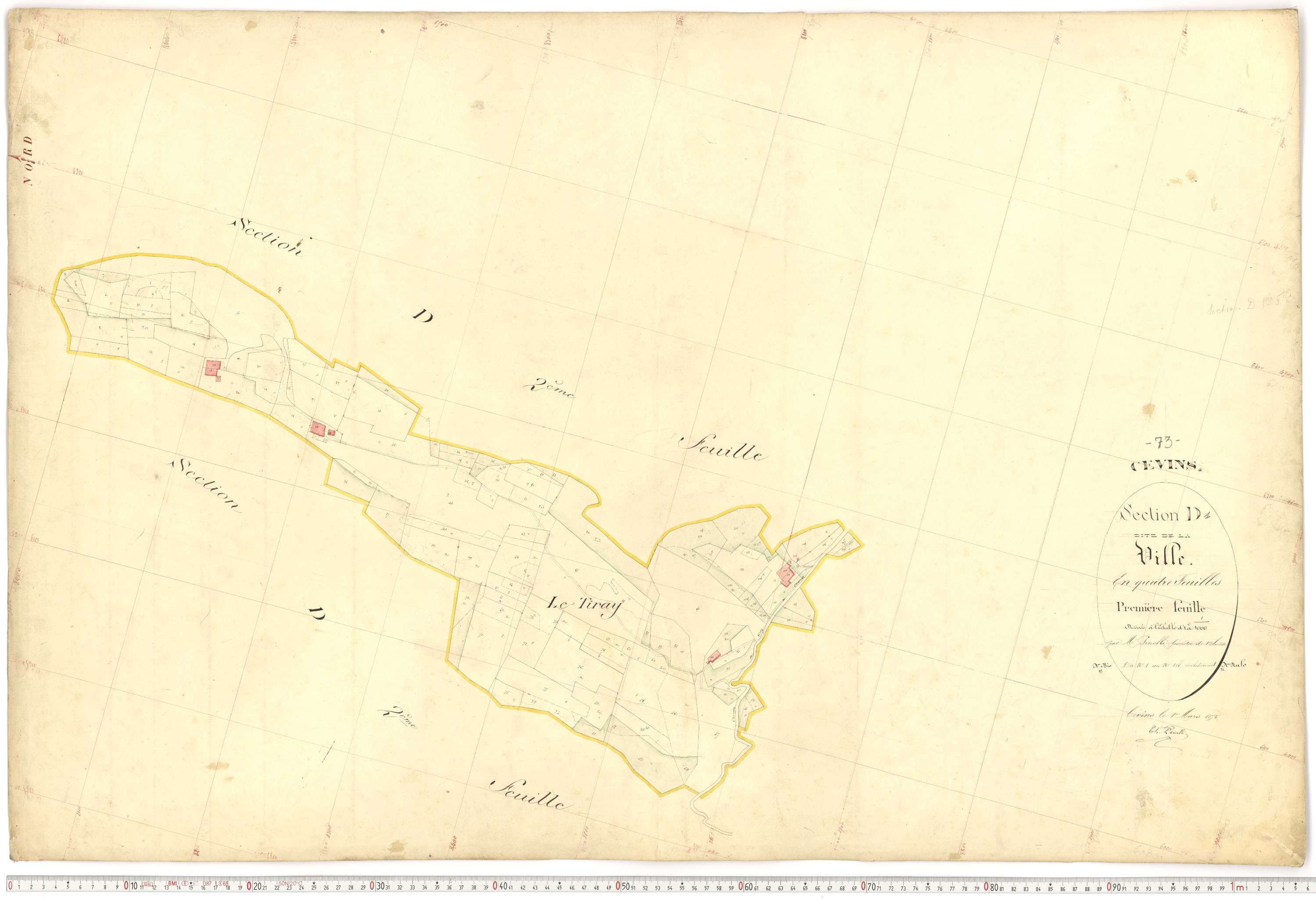 Cevins - Plans cadastraux du premier cadastre français.