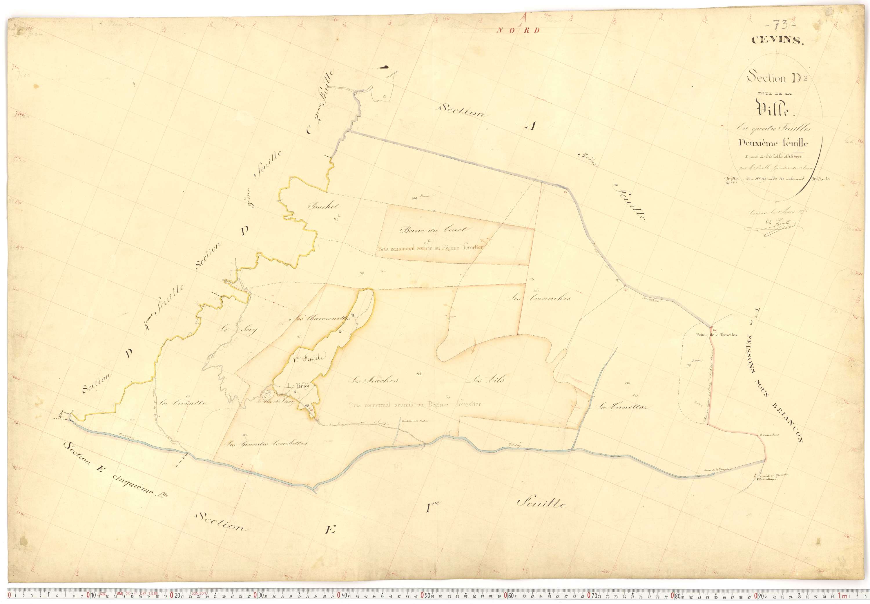 Cevins - Plans cadastraux du premier cadastre français.