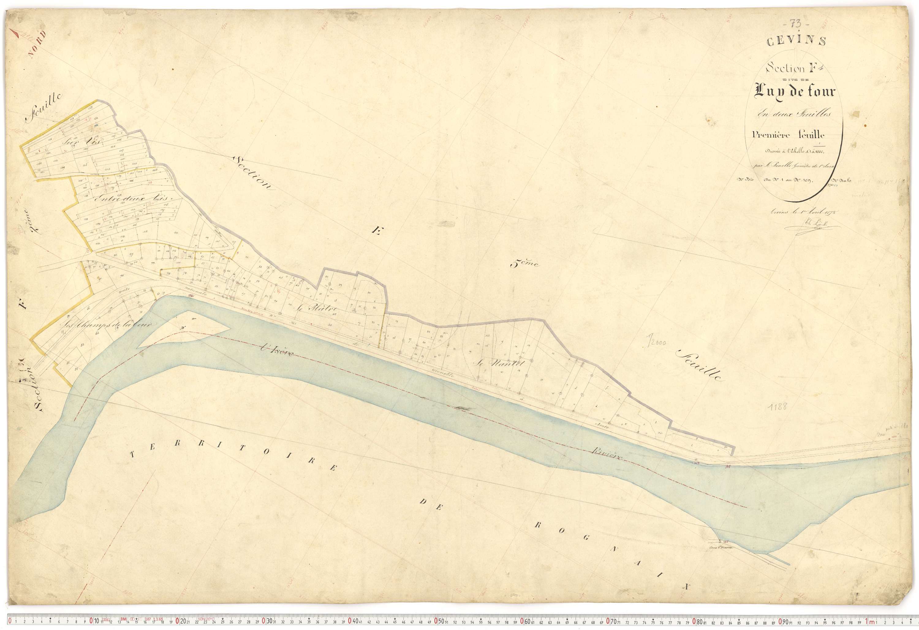 Cevins - Plans cadastraux du premier cadastre français.