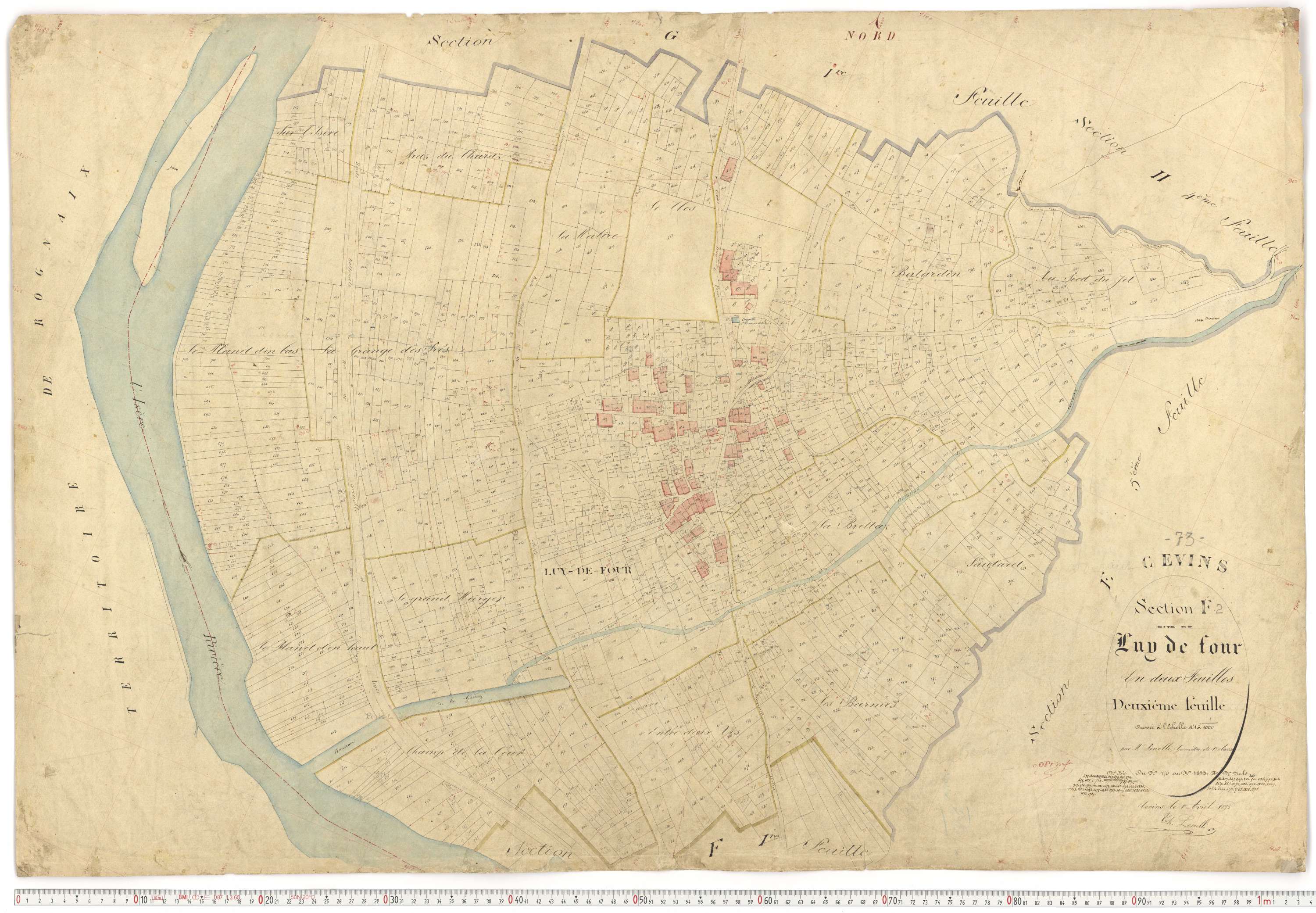 Cevins - Plans cadastraux du premier cadastre français.